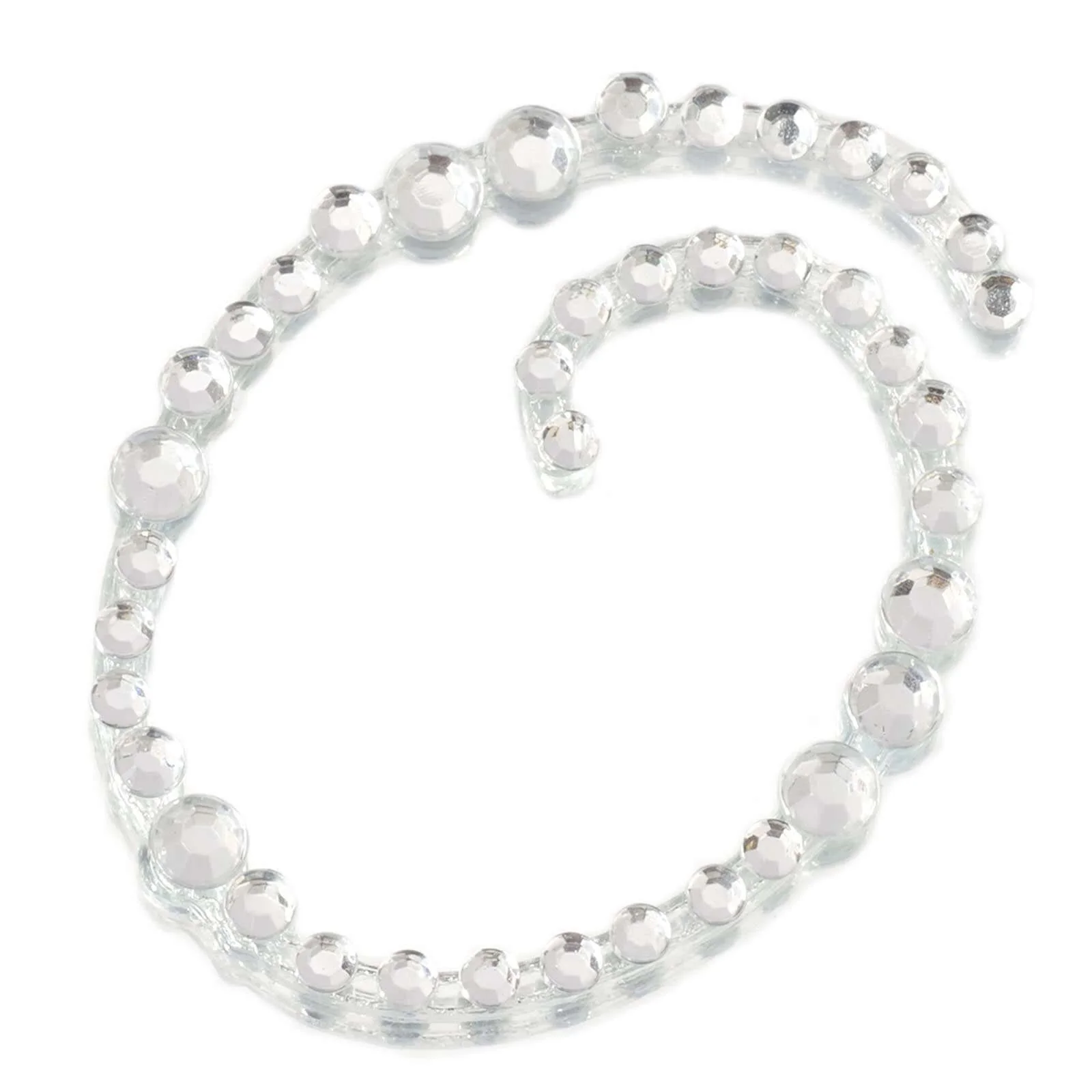 12 Pack Clear Rhinestone Monogram Letter "O" Jewel Sticker Self Adhesive DIY Diamond Decor 1.5" - Image 9