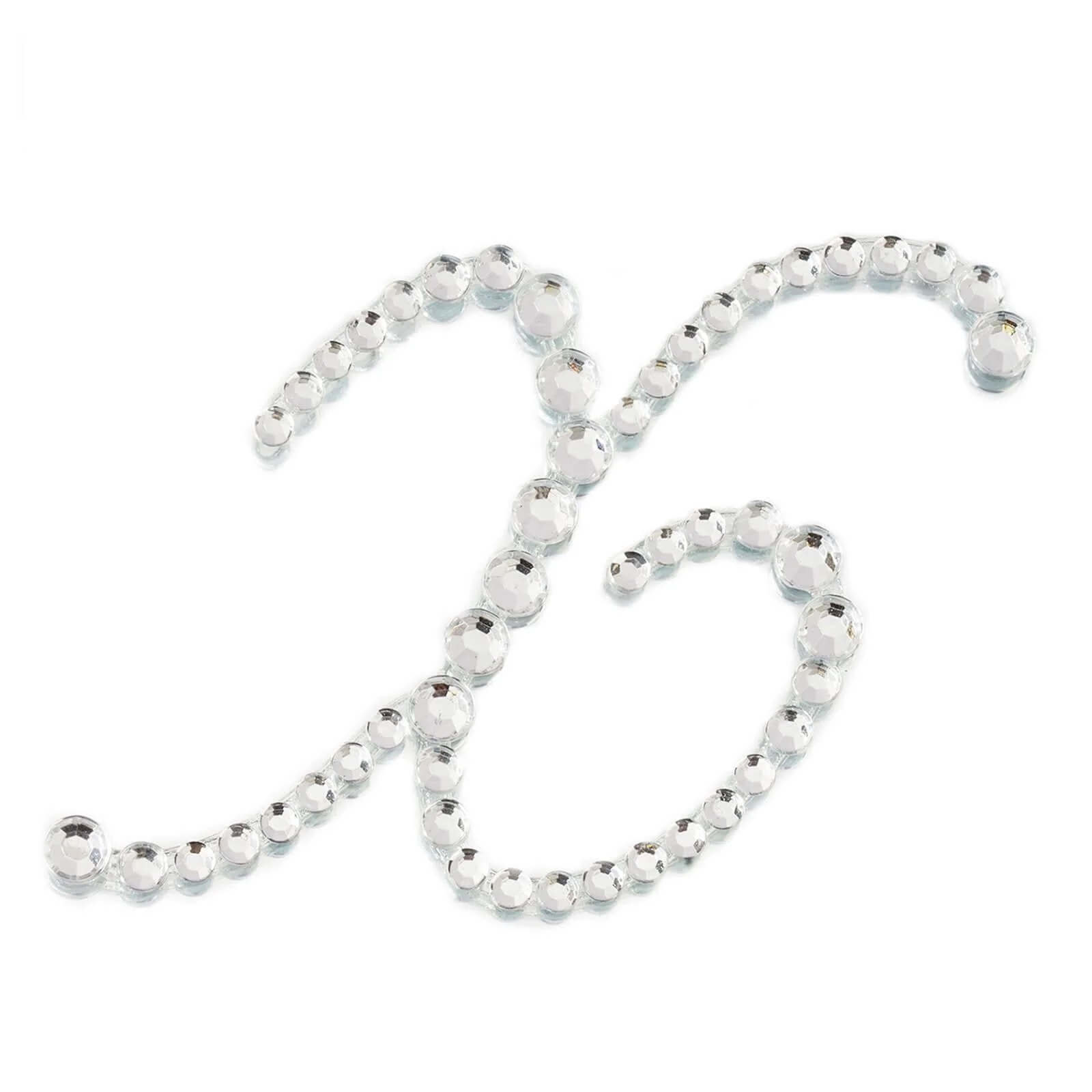 12 Pack Clear Rhinestone Monogram Letter "X" Jewel Sticker Self Adhesive DIY Diamond Decor 1.5" - Image 10