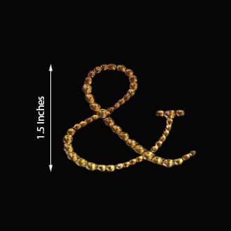 12 Pack Gold Rhinestone Monogram Letter Jewel Sticker Self Adhesive DIY Diamond Decor 1.5" - Image 3