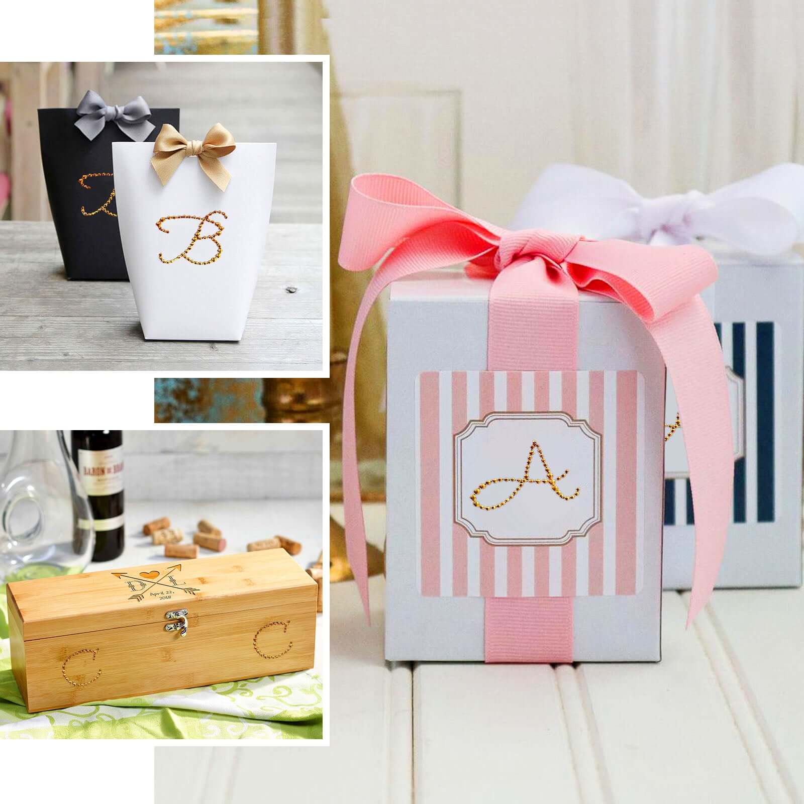 12 Pack Gold Rhinestone Monogram Letter "P" Jewel Sticker Self Adhesive DIY Diamond Decor 1.5" - Image 5
