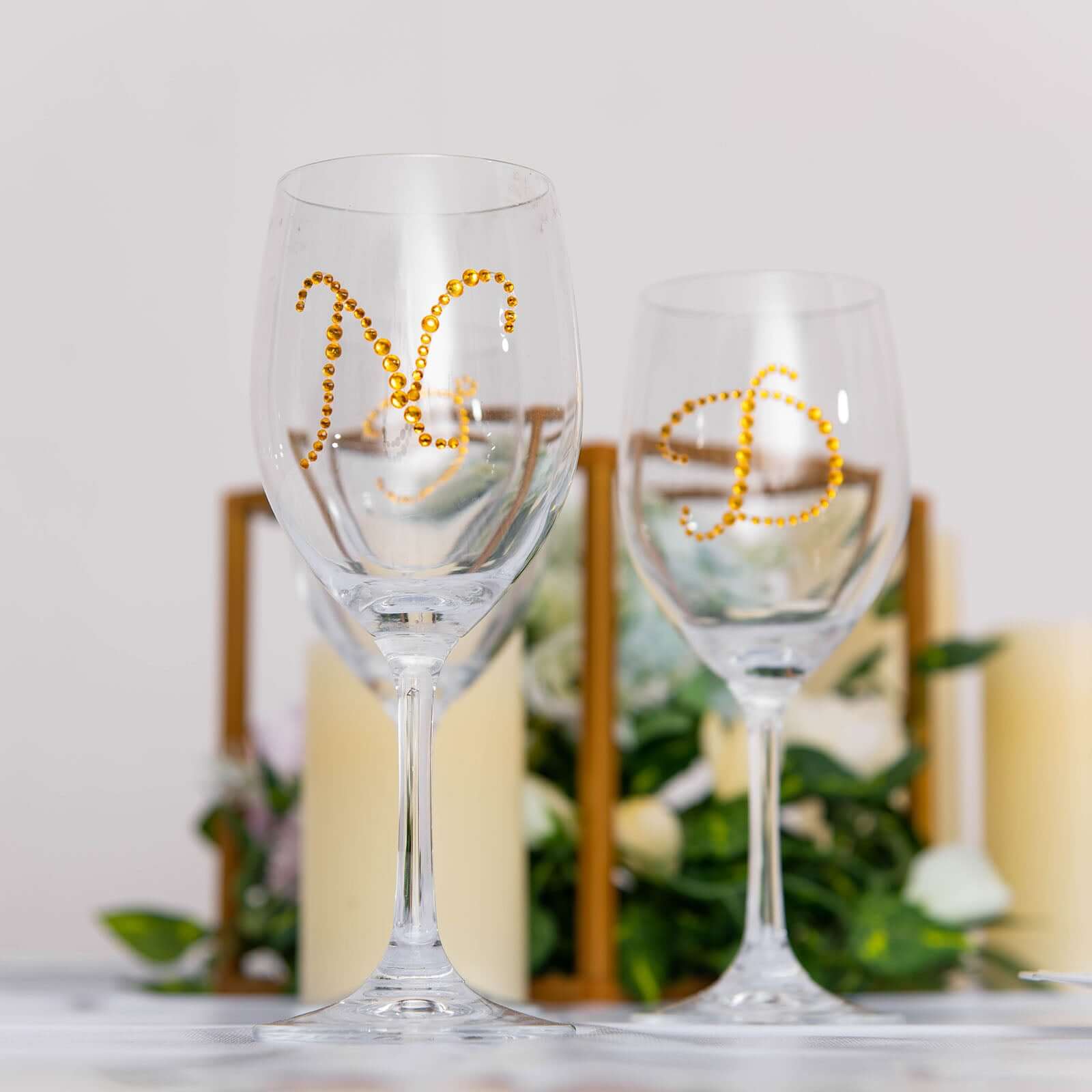 12 Pack Gold Rhinestone Monogram Letter "Q" Jewel Sticker Self Adhesive DIY Diamond Decor 1.5" - Image 8