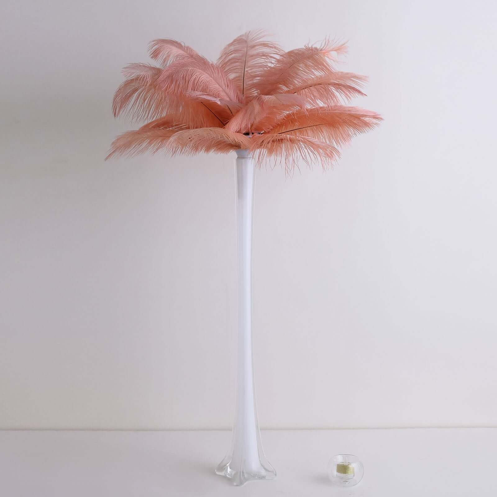 12 Pack Mauve Natural Plume Real Ostrich Feathers, DIY Centerpiece Fillers 13"-15" - Image 10