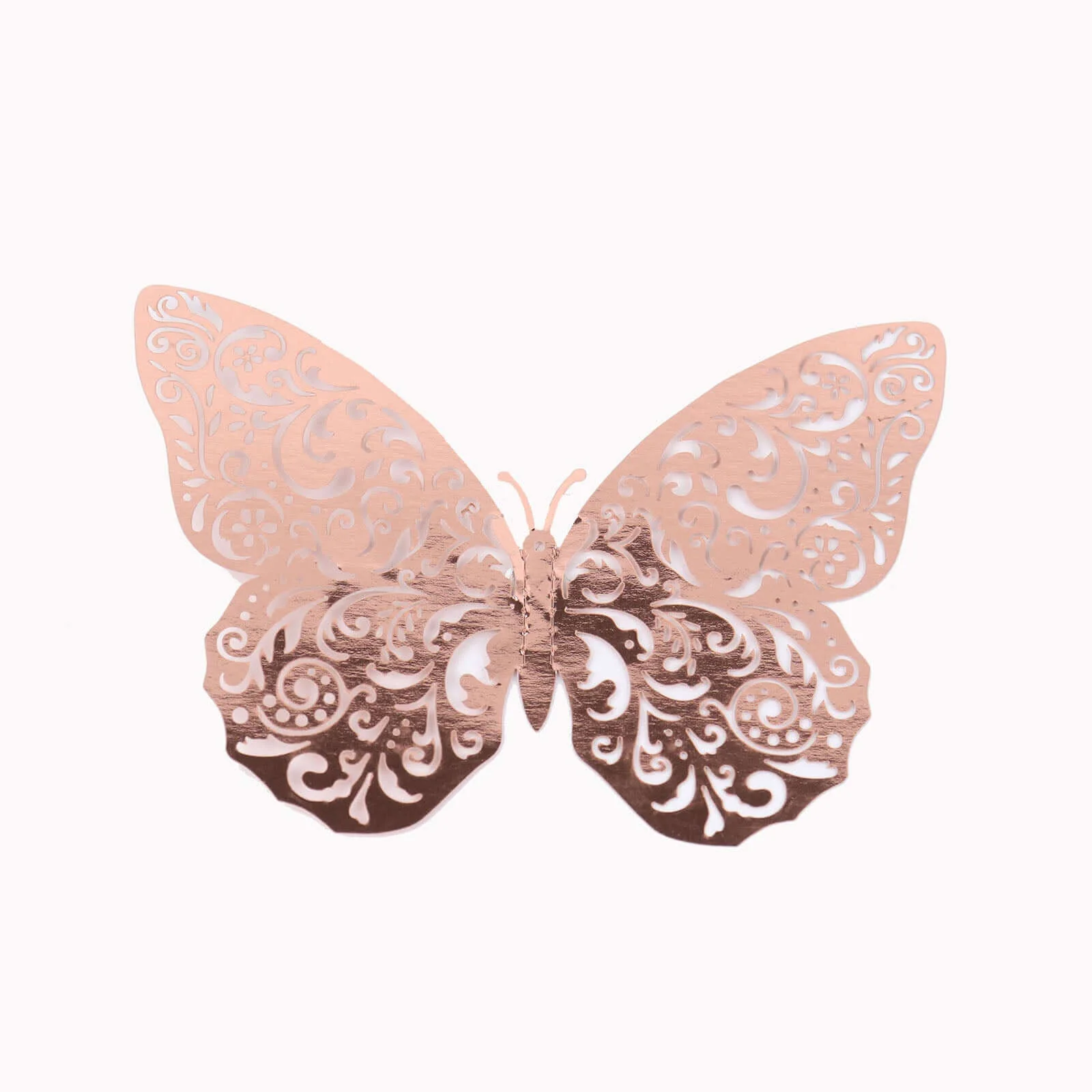 12-Pack 3D Rose Gold Butterfly Wall Decals, DIY Removable Mural Stickers Cake Decorations - Versatile and Eye-Catching Design - Image 8