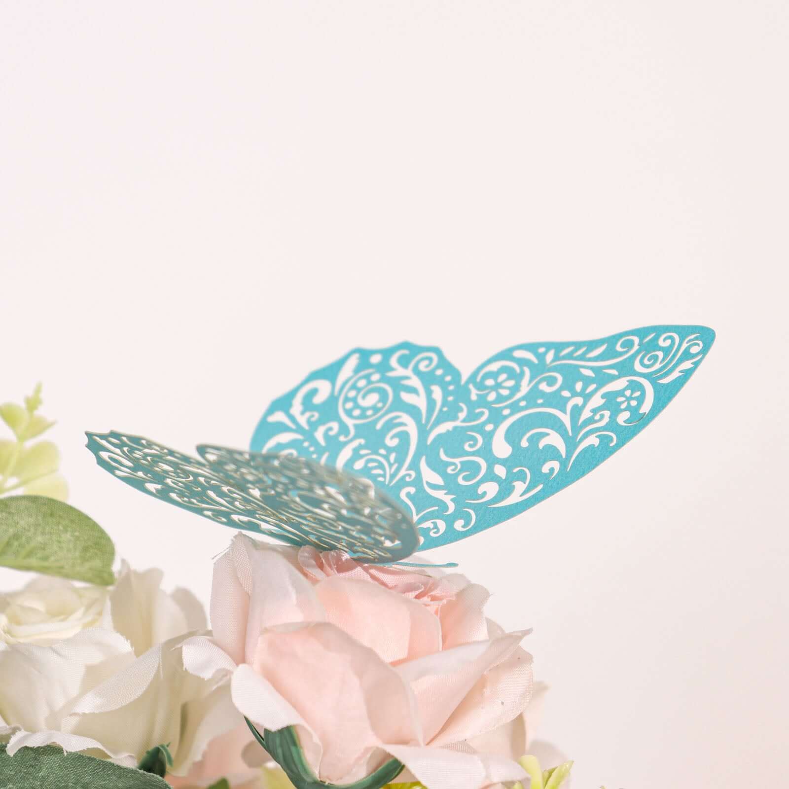 12-Pack 3D Turquoise Butterfly Wall Decals, DIY Removable Mural Stickers Cake Decorations - Versatile and Eye-Catching Design - Image 8