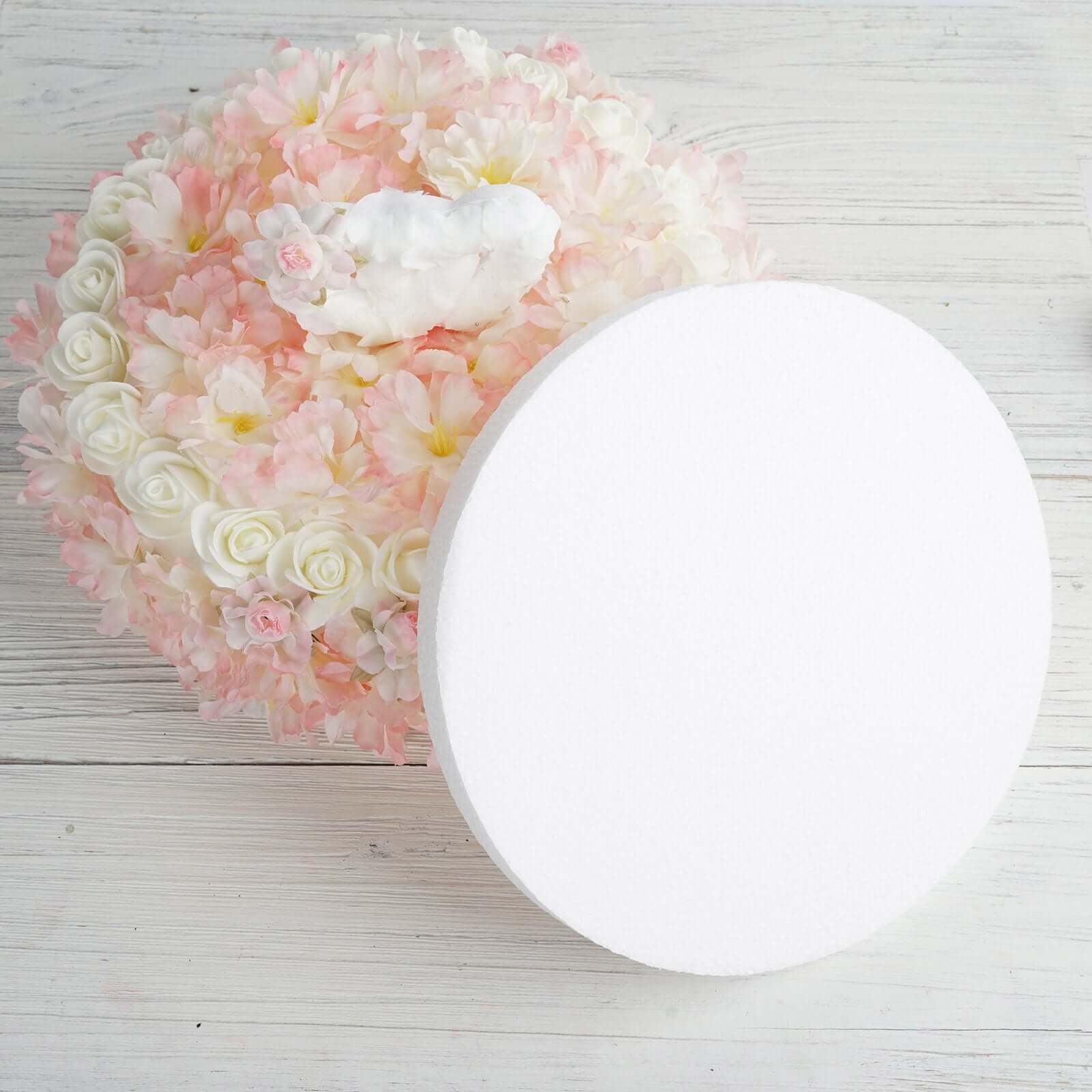 12 Pack White StyroFoam Disc, DIY Polystyrene Foam Craft Supplies 8" - Image 5