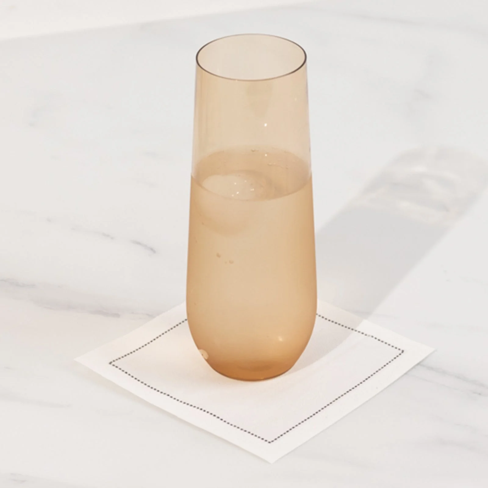 12 Pack Plastic Champagne Flutes in Amber Gold, Reusable Lightweight Champagne Glass 9oz - Image 7