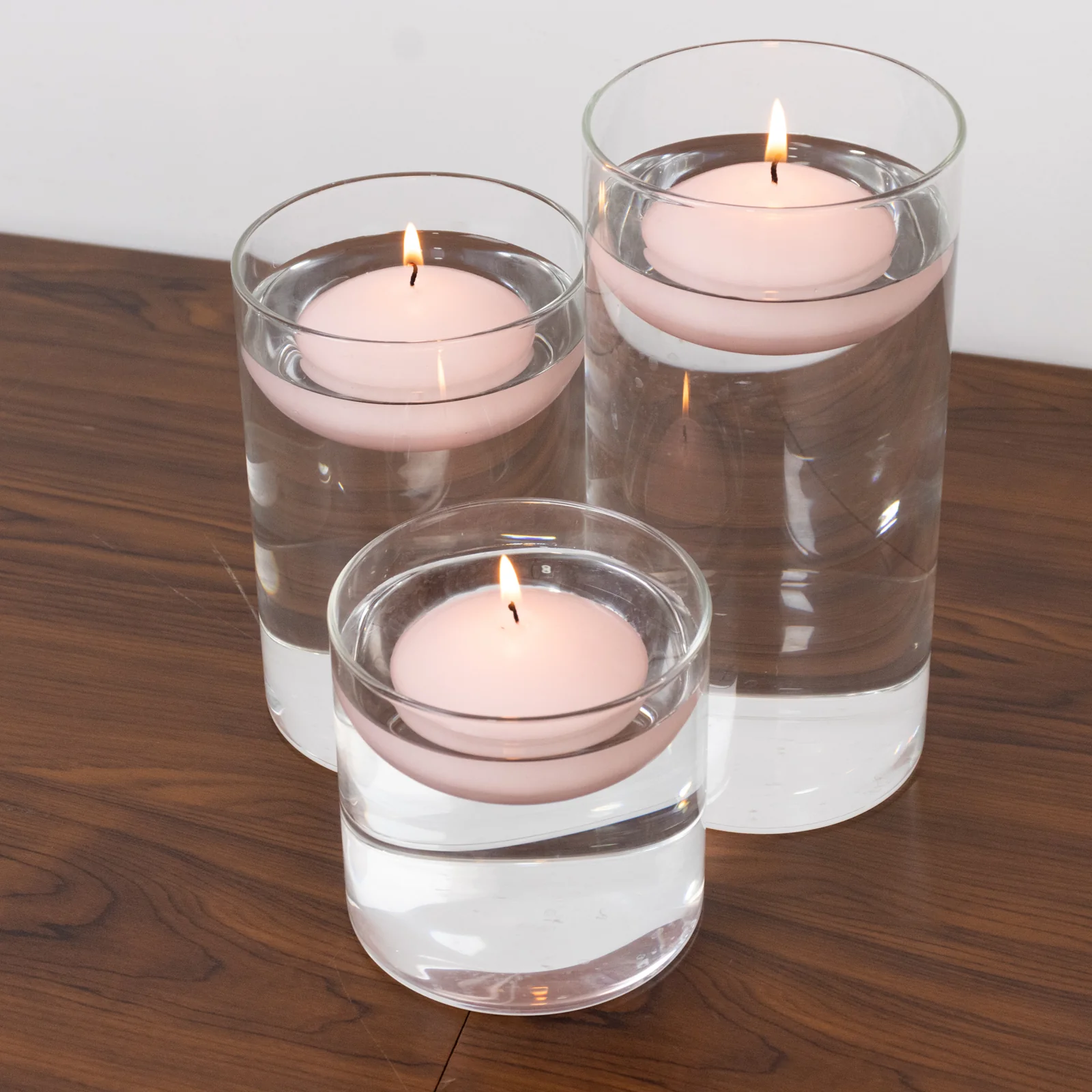 12 Pack Blush Floating Candles, 3" Unscented Dripless Wax Discs for Centerpieces - Image 6