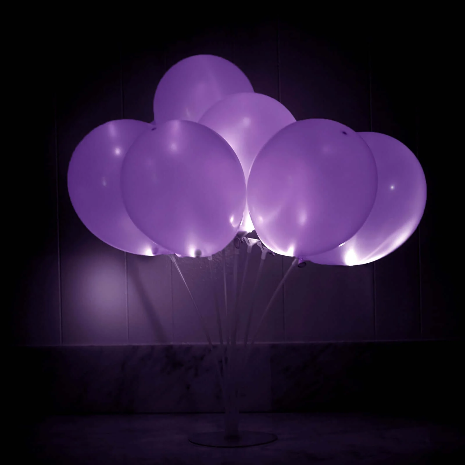 12-Pack LED Balloon Lights Purple - Bullet Shape Waterproof Filler Lights with String - Image 18
