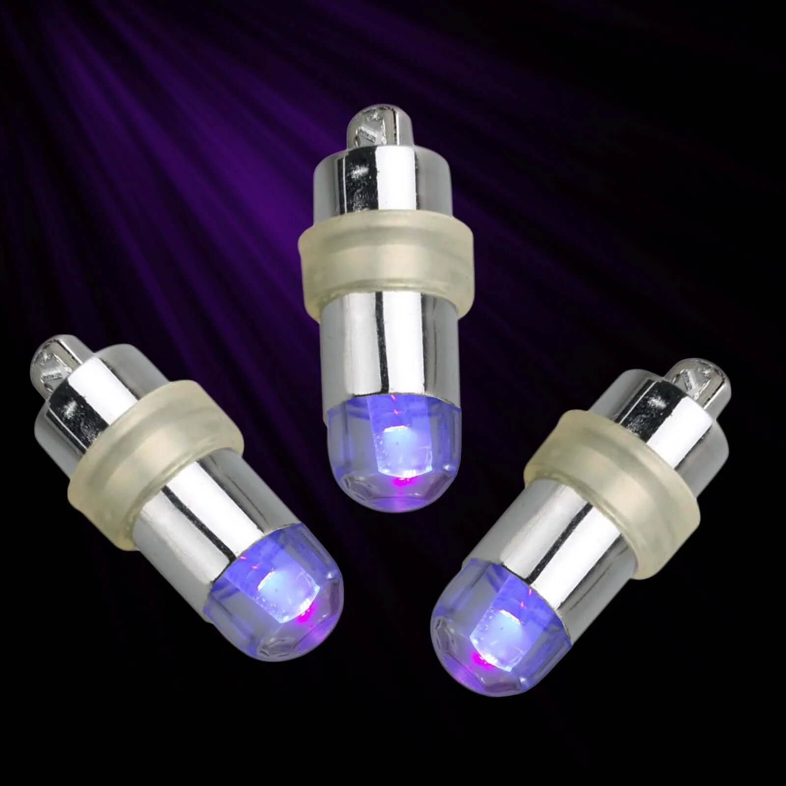 12-Pack LED Balloon Lights Purple - Bullet Shape Waterproof Filler Lights with String - Image 6