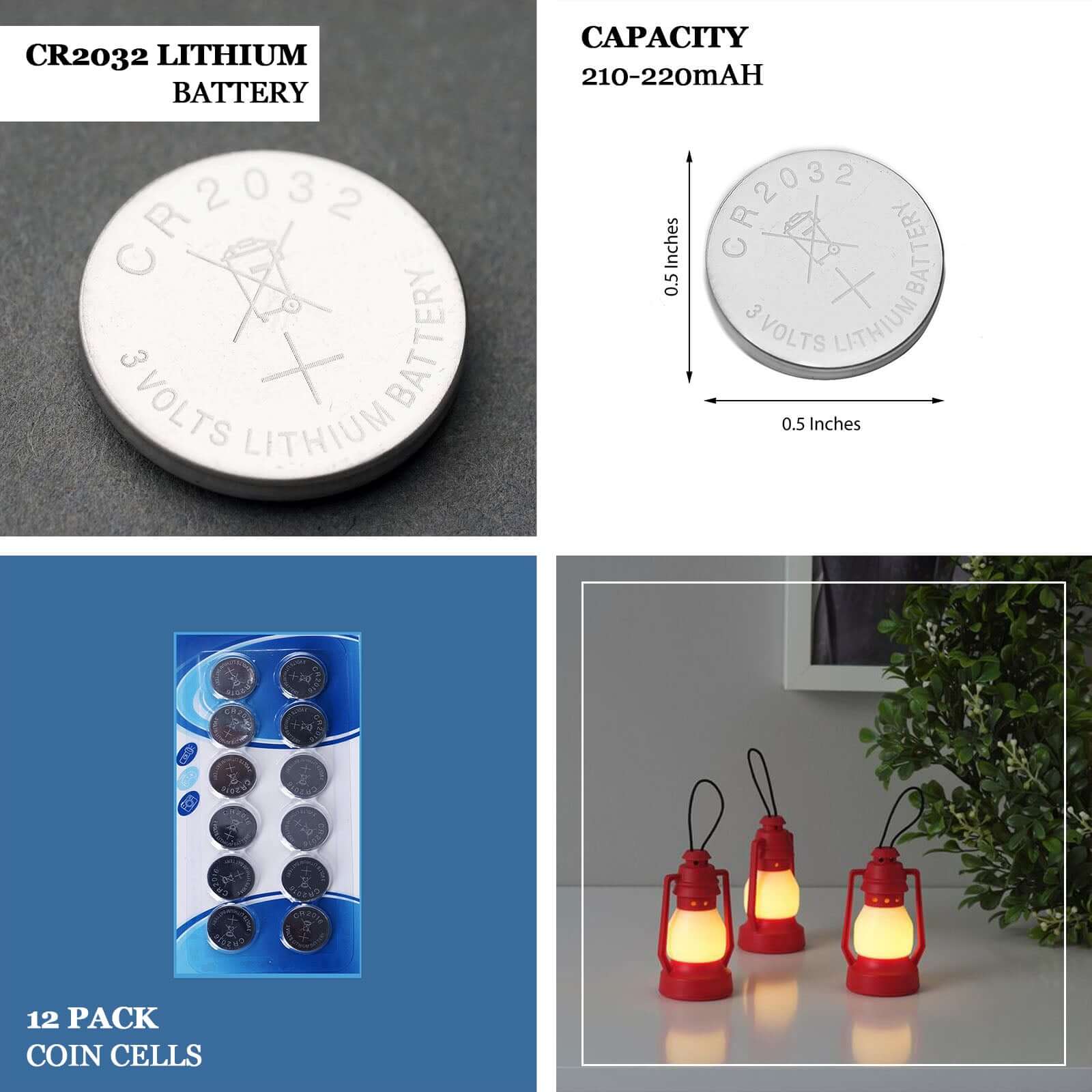 12-Pack Lithium Coin Batteries 3 Volt CR2032 - Compact Button Cell Design for Multi-Purpose Use - Image 4