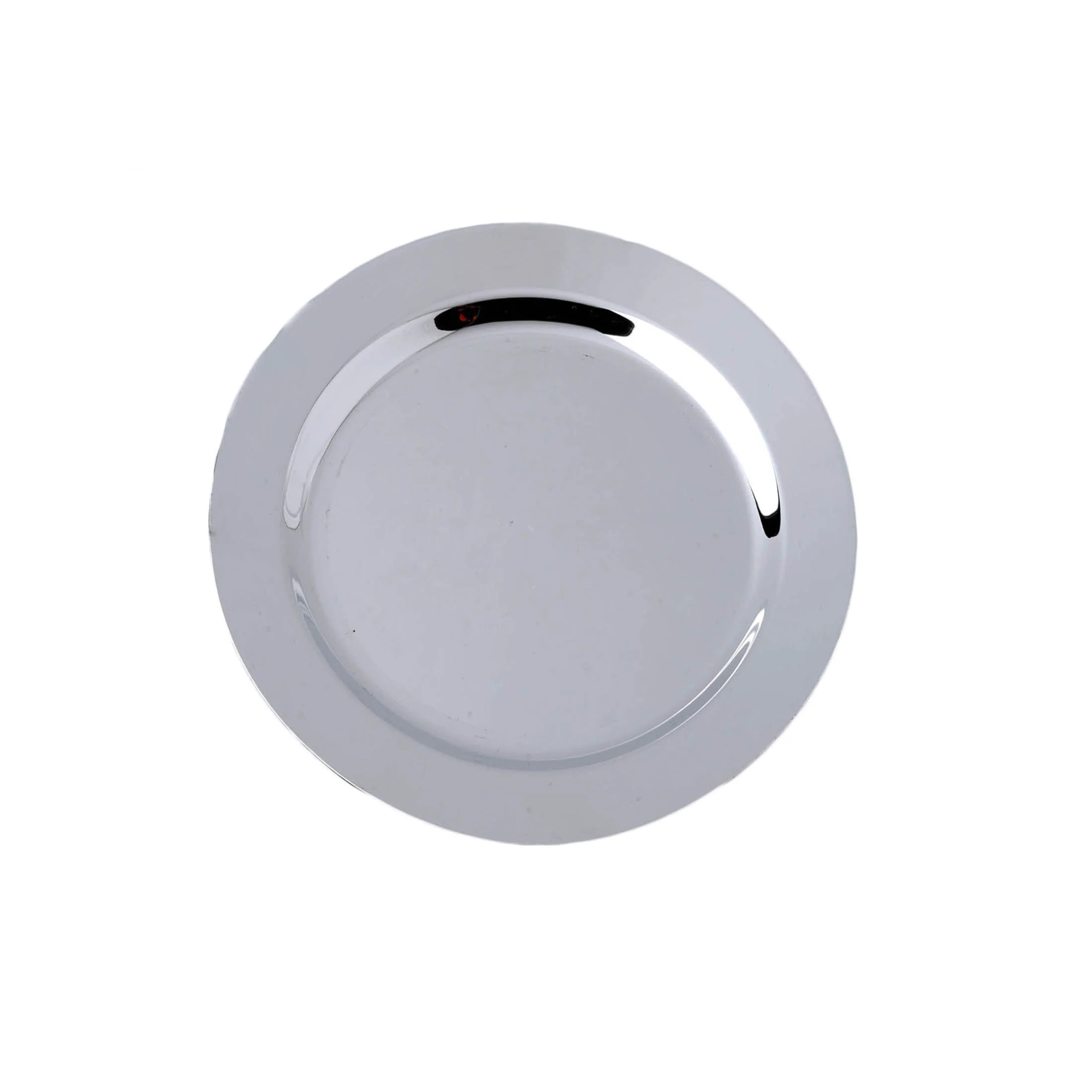 12-Pack Plastic Dessert Plates 8" Glossy Silver with Metallic Finish - Round Disposable Plates for Salads - Image 7
