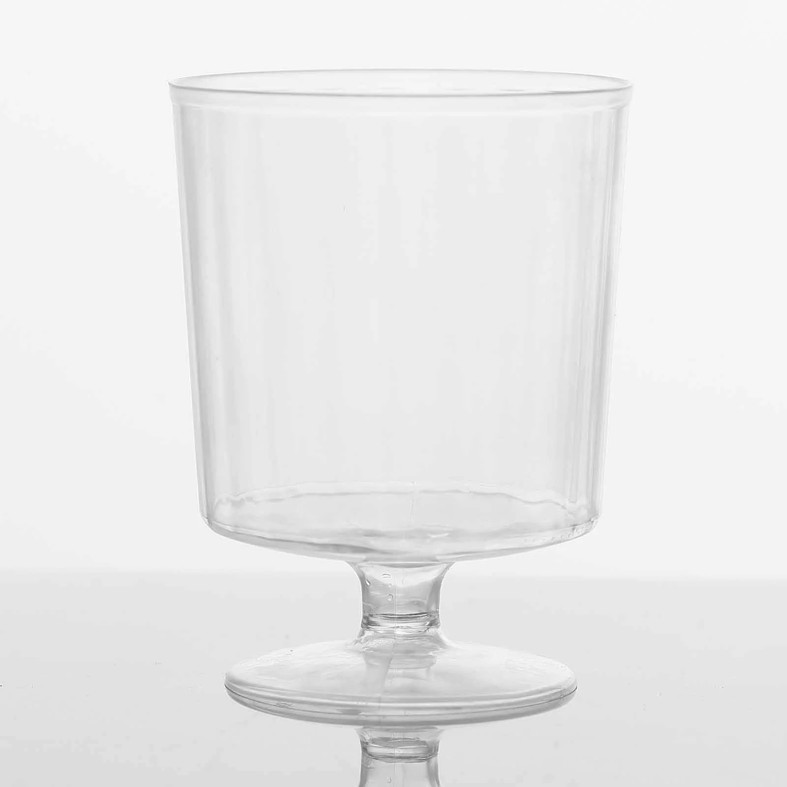 12-Pack Plastic Wine Glasses 8oz Clear Short Stem - Disposable Wine Cups for Parties - Image 8