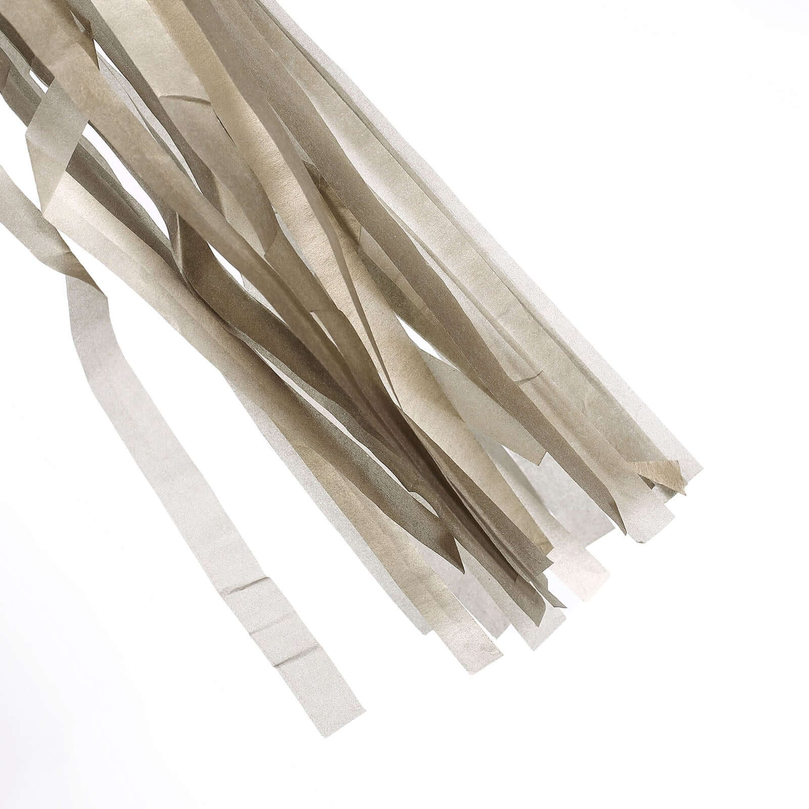 12 Pack Pre-Tied Antique Gold Paper Fringe Tassels With Garland String, Hanging Streamer Banner - Image 11