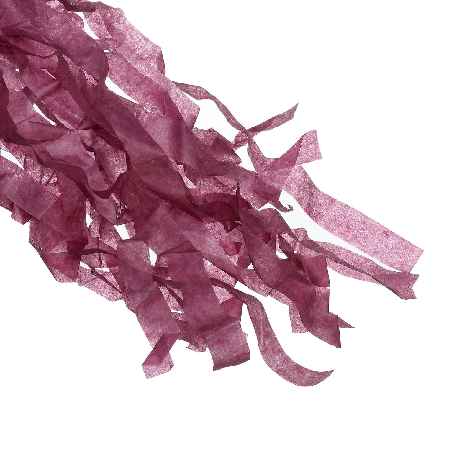 12 Pack Pre-Tied Eggplant Tissue Paper Tassel Garland With String, Hanging Fringe Party Streamer Backdrop Decor - Image 11