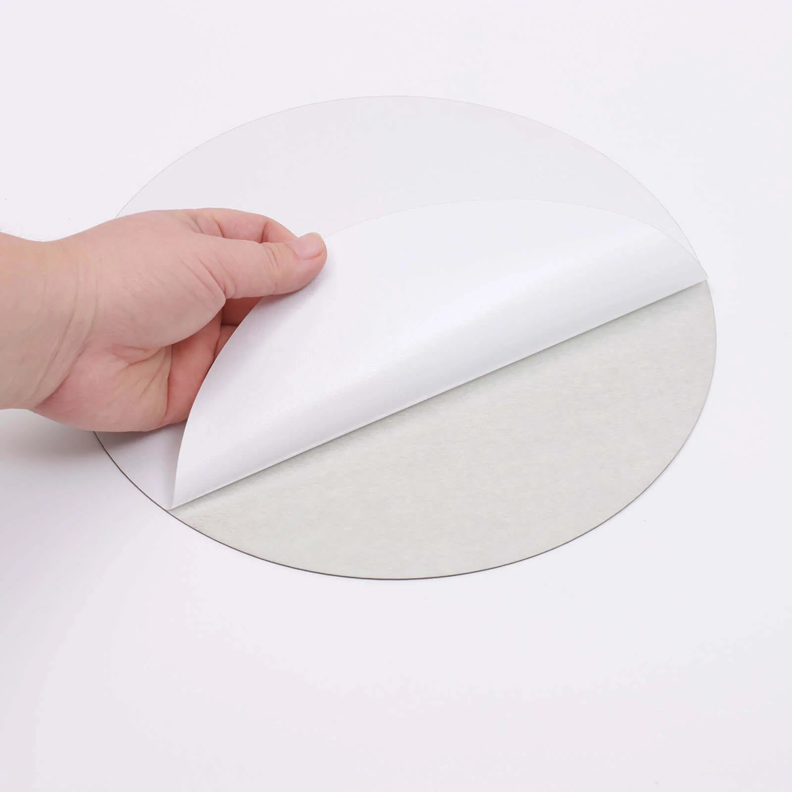 12 Pack Round Acrylic Mirror Wall Stickers, Removable Wall Decals For Home Decor - 8" - Image 11