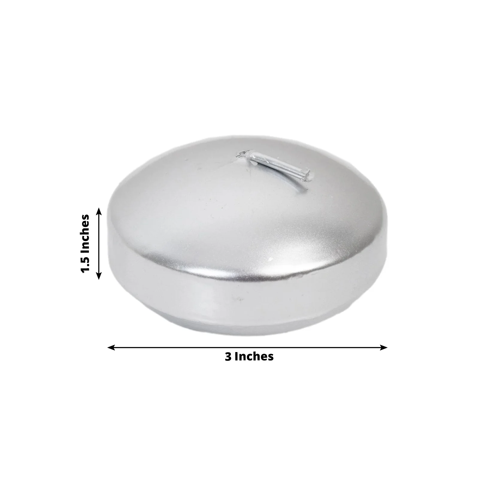 12 Pack Silver Floating Candles, 3" Unscented Dripless Wax Discs for Centerpieces - Image 2