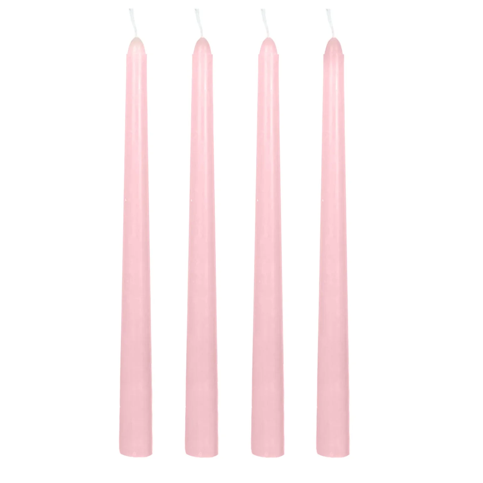 10-Pack Taper Candles 10" Premium Wax Design Pink - Unscented Candles - Image 5