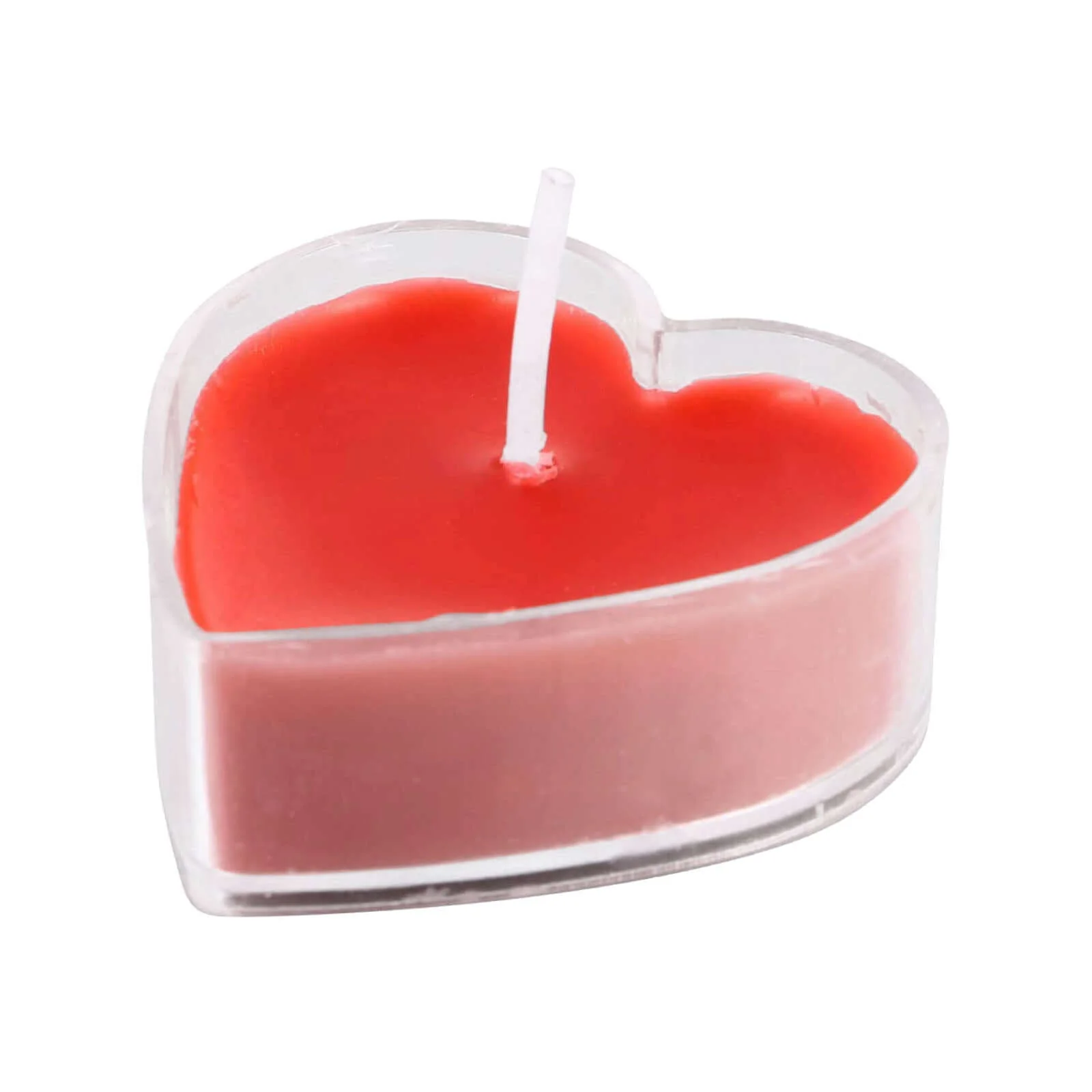 12-Pack Tealight Candles Mini Heart Shaped Design Red - Valentines Decor for Romantic Settings - Image 11