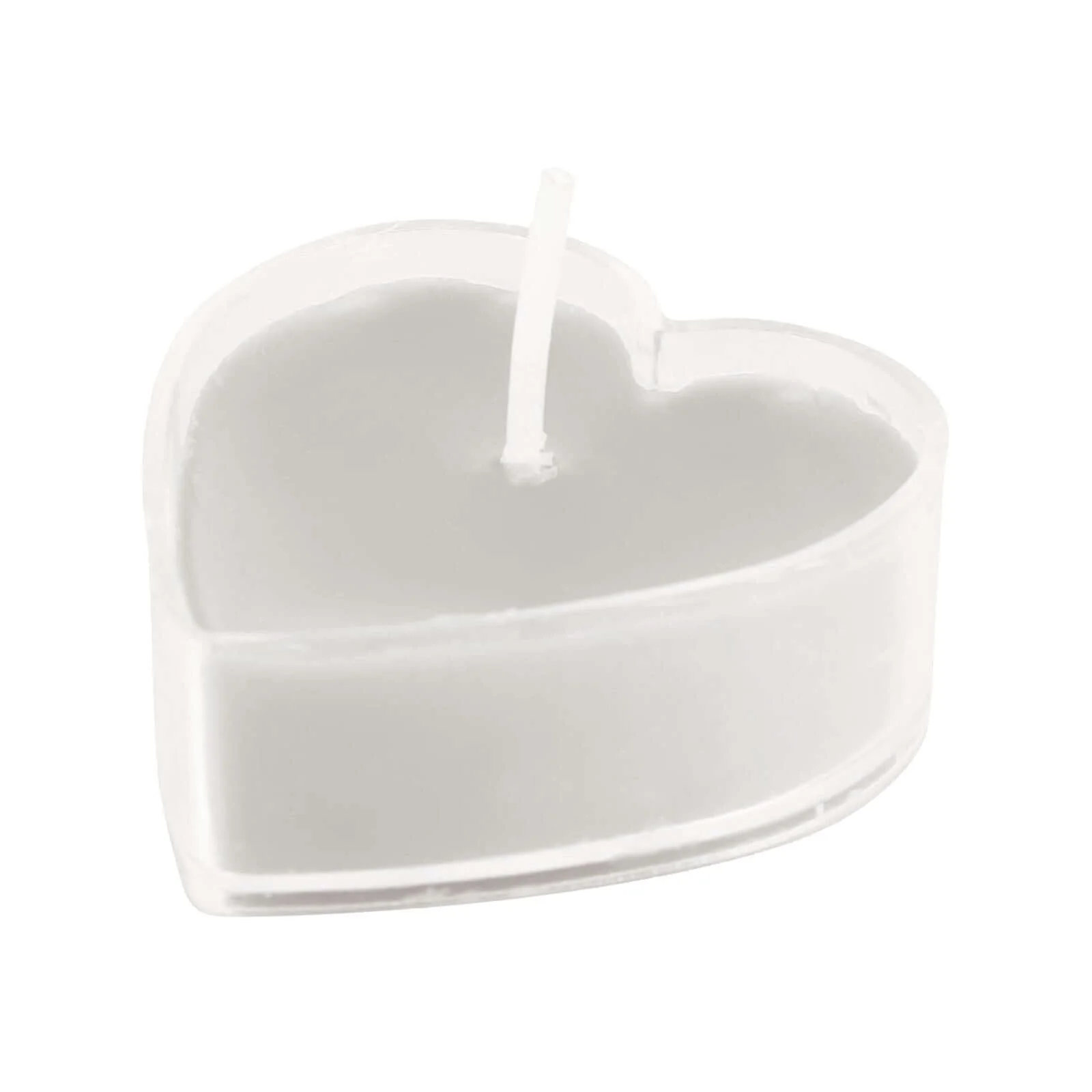 12-Pack Tealight Candles Mini Heart Shaped Design White - Valentines Decor for Romantic Settings - Image 11