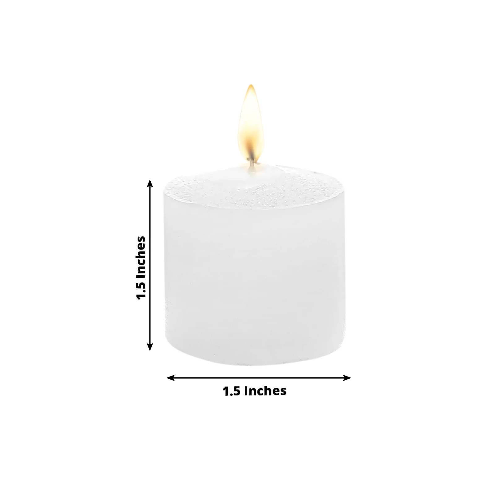 12 Pack White Votive Candles, 1.5" Unscented – 10 Hour Burn, Clean Cotton Wick - Image 3