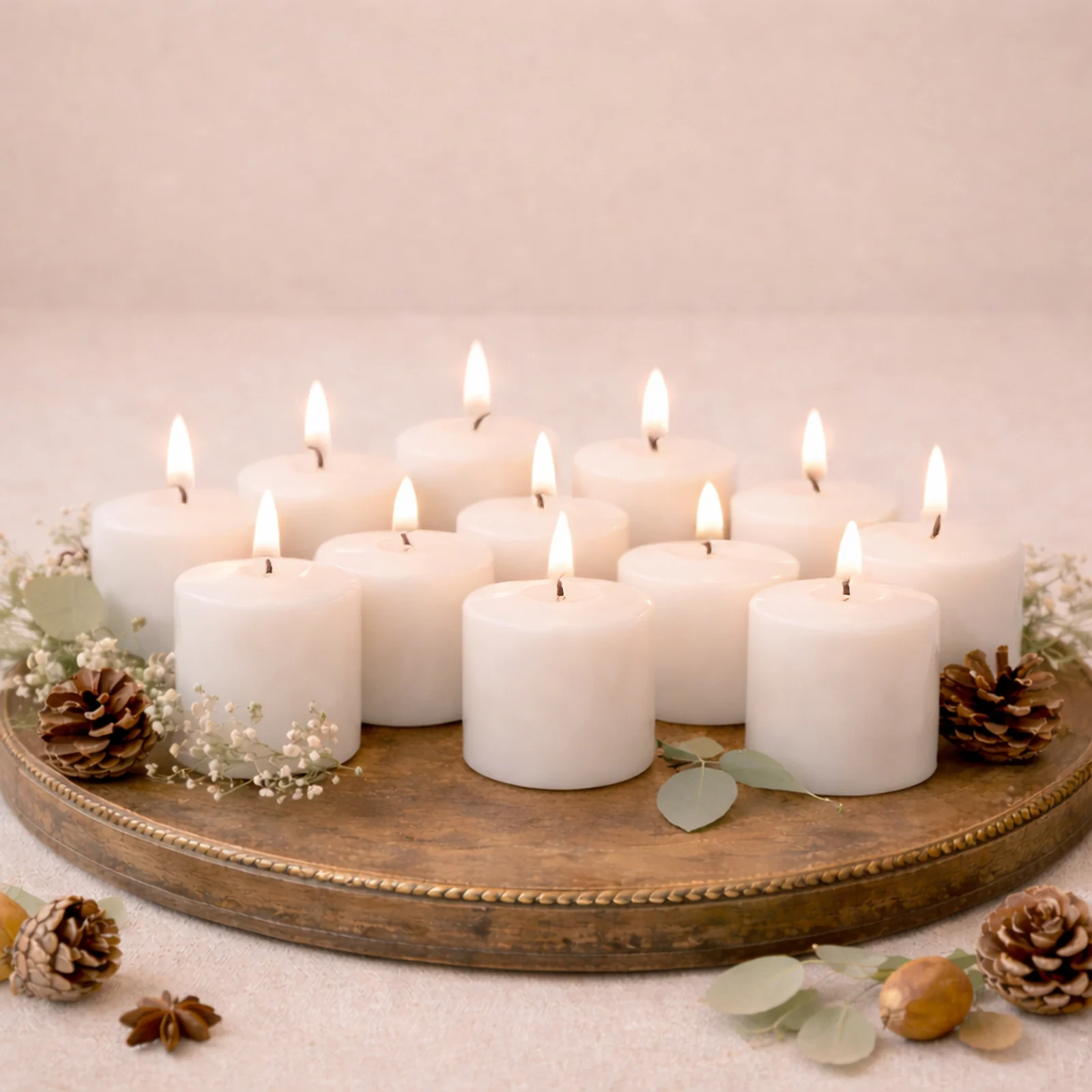 12 Pack White Votive Candles, 1.5" Unscented – 10 Hour Burn, Clean Cotton Wick - Image 7
