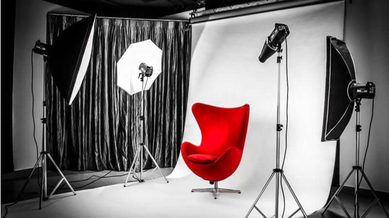 White Umbrella Continuous Lighting Photo Video Studio Kit With Soft Box Reflectors and Muslin Chromakey Backgrounds 1200W - Image 4