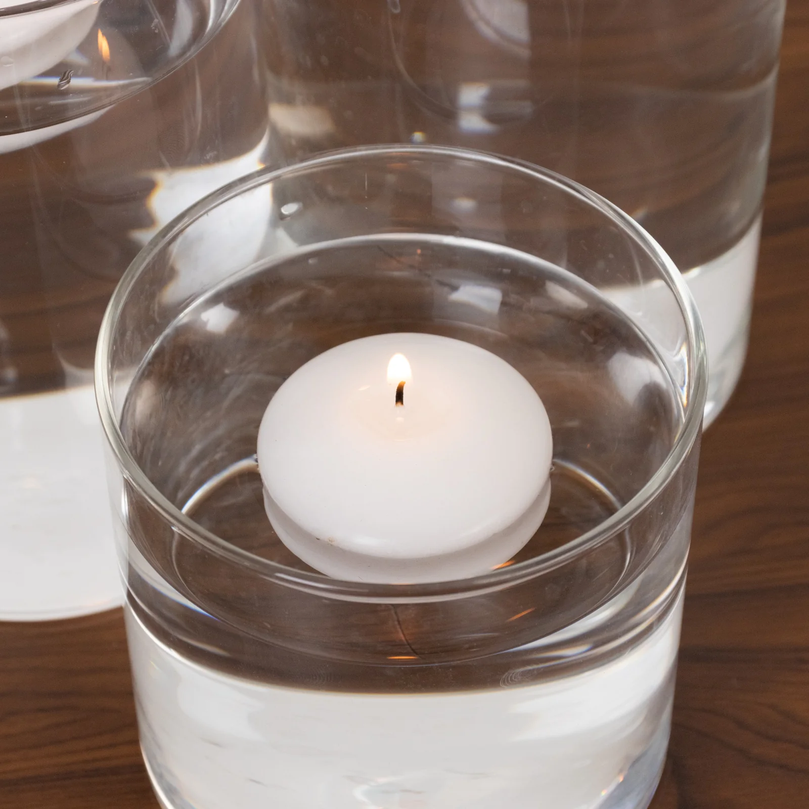12 Pack White Floating Candles 2" – Unscented Dripless Long Burn Disc Wax Candles for Centerpieces & Vases - Image 8
