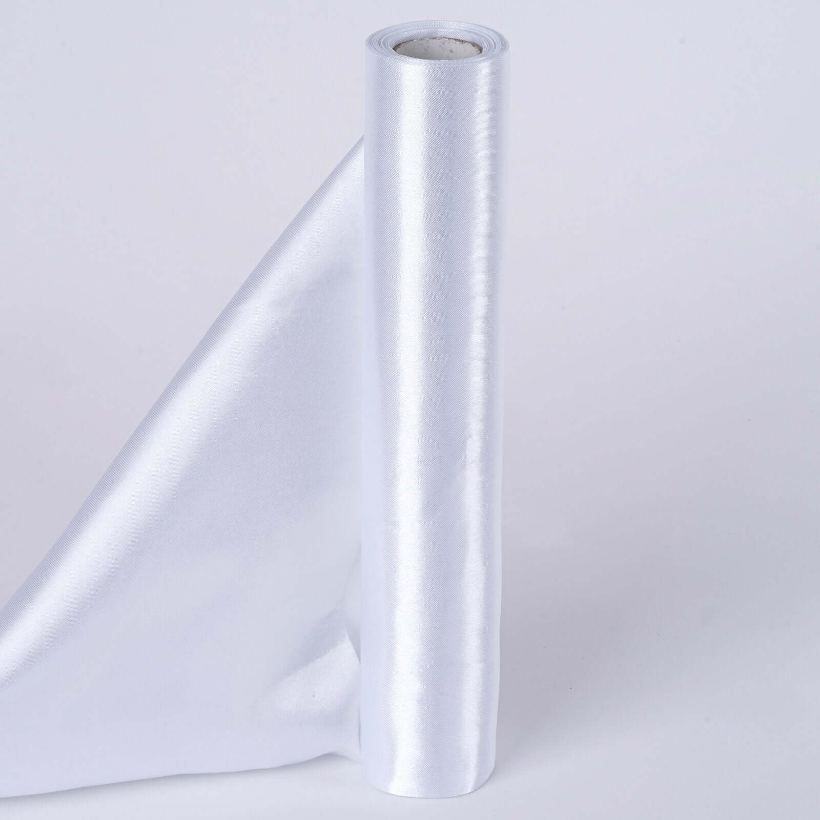 White Satin Fabric Bolt, DIY Craft Wholesale Fabric 12"x10 Yards - Image 5