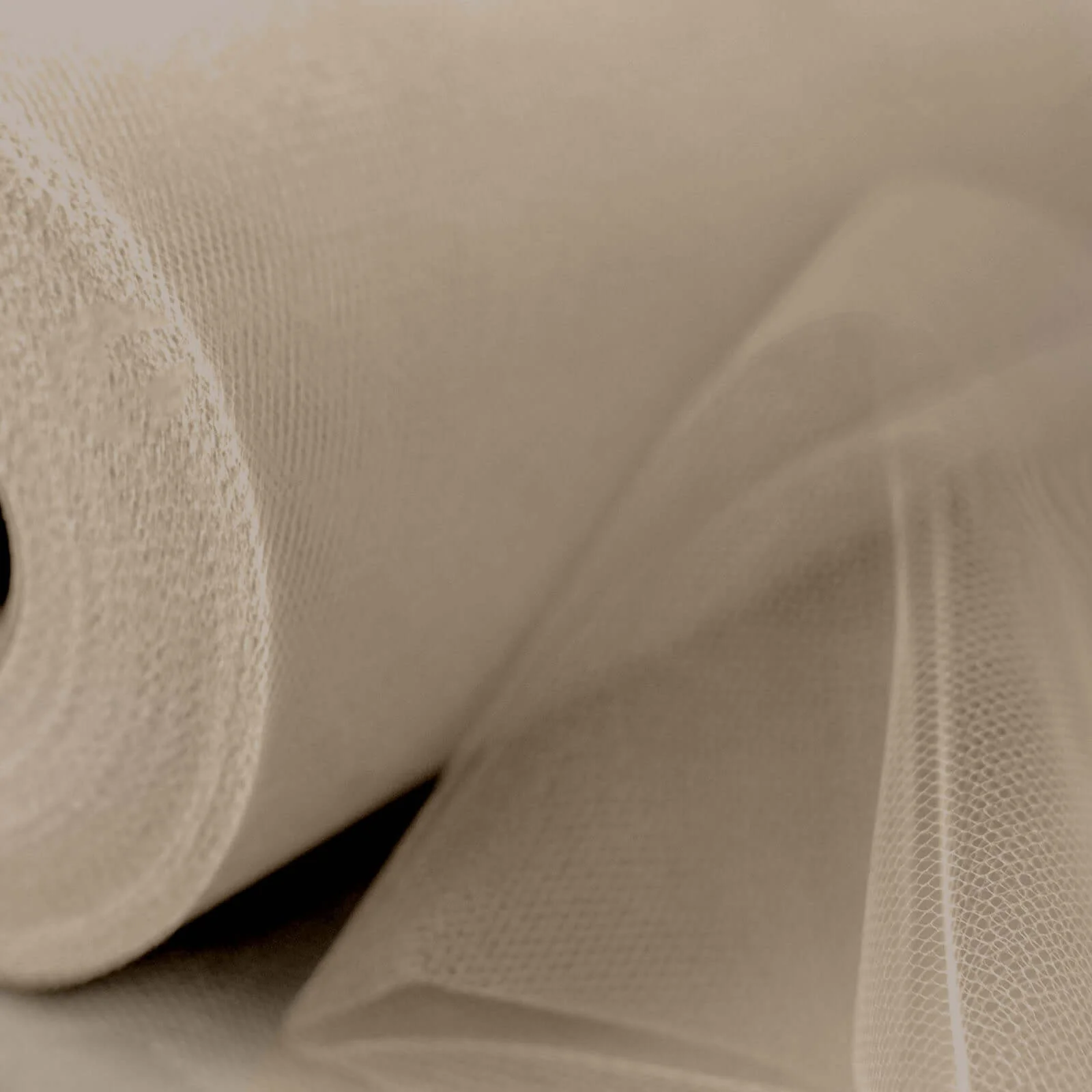 Taupe Tulle Fabric Bolt, Sheer Fabric Spool Roll For Crafts 12"x100 Yards - Image 12