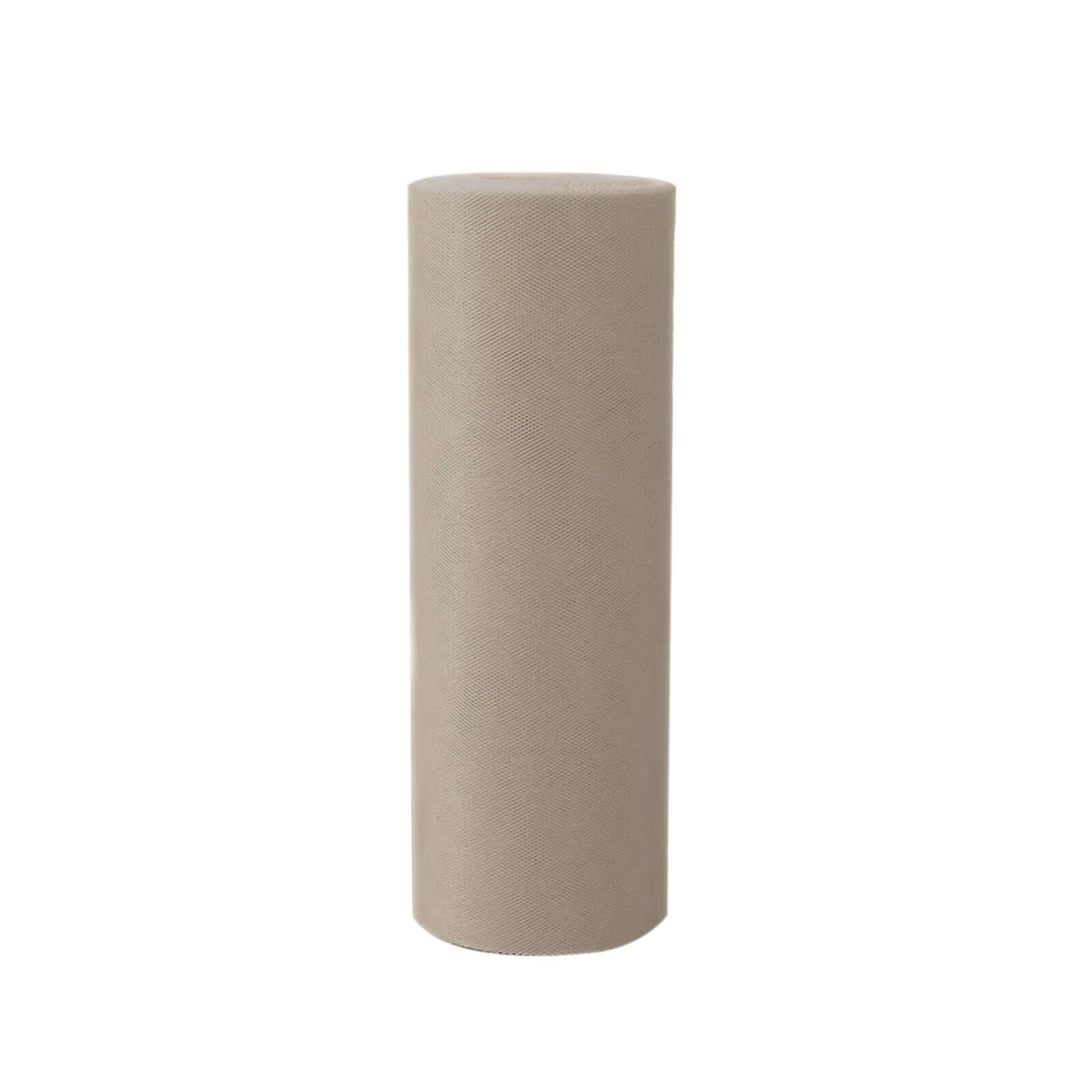 Taupe Tulle Fabric Bolt, Sheer Fabric Spool Roll For Crafts 12"x100 Yards - Image 6