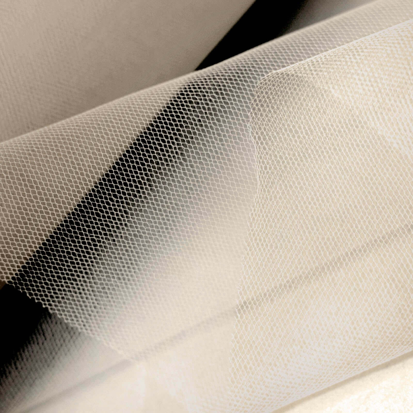 Taupe Tulle Fabric Bolt, Sheer Fabric Spool Roll For Crafts 12"x100 Yards - Image 8