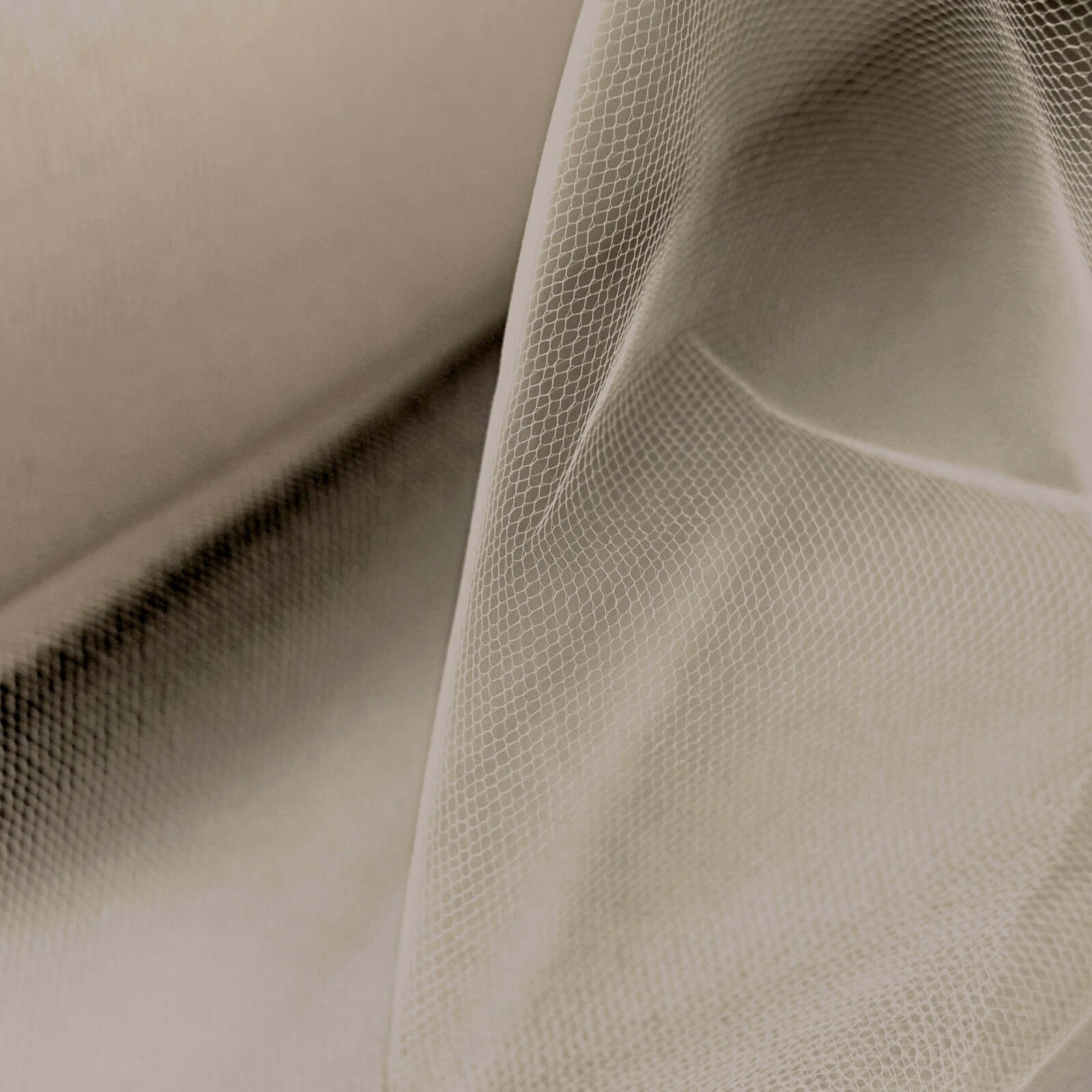 Taupe Tulle Fabric Bolt, Sheer Fabric Spool Roll For Crafts 12"x100 Yards - Image 9