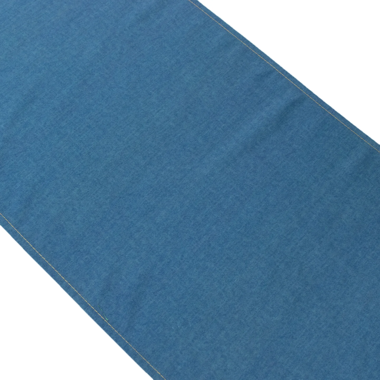 Polyester Table Runner 12"x108" Denim Blue with Faux Denim Design, Wrinkle & Stain Resistant for Modern Events - Image 9