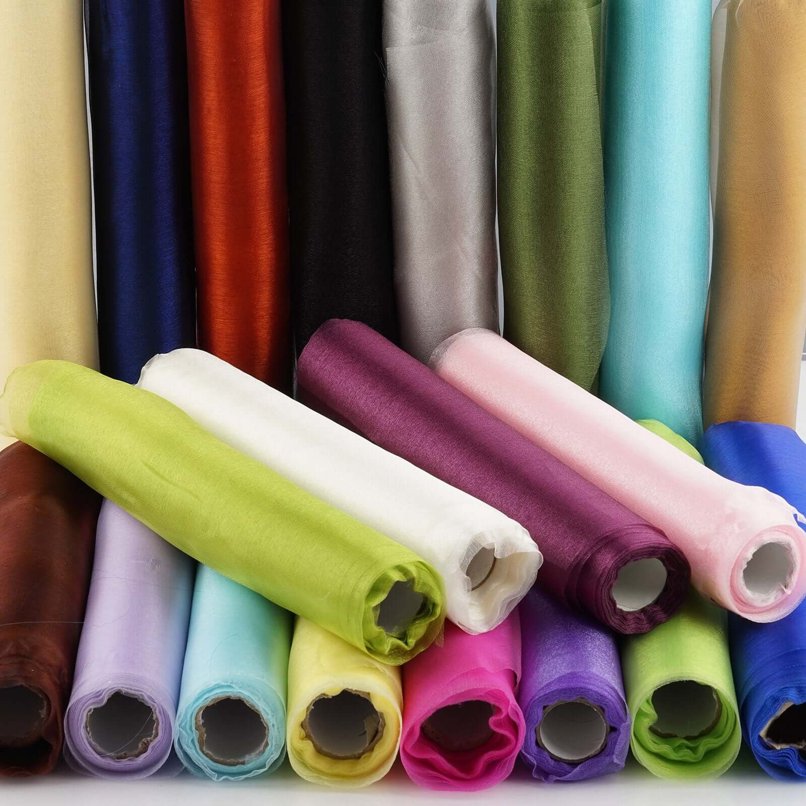 Black Sheer Chiffon Fabric Bolt, DIY Voile Drapery Fabric 12"x10yd - Image 6