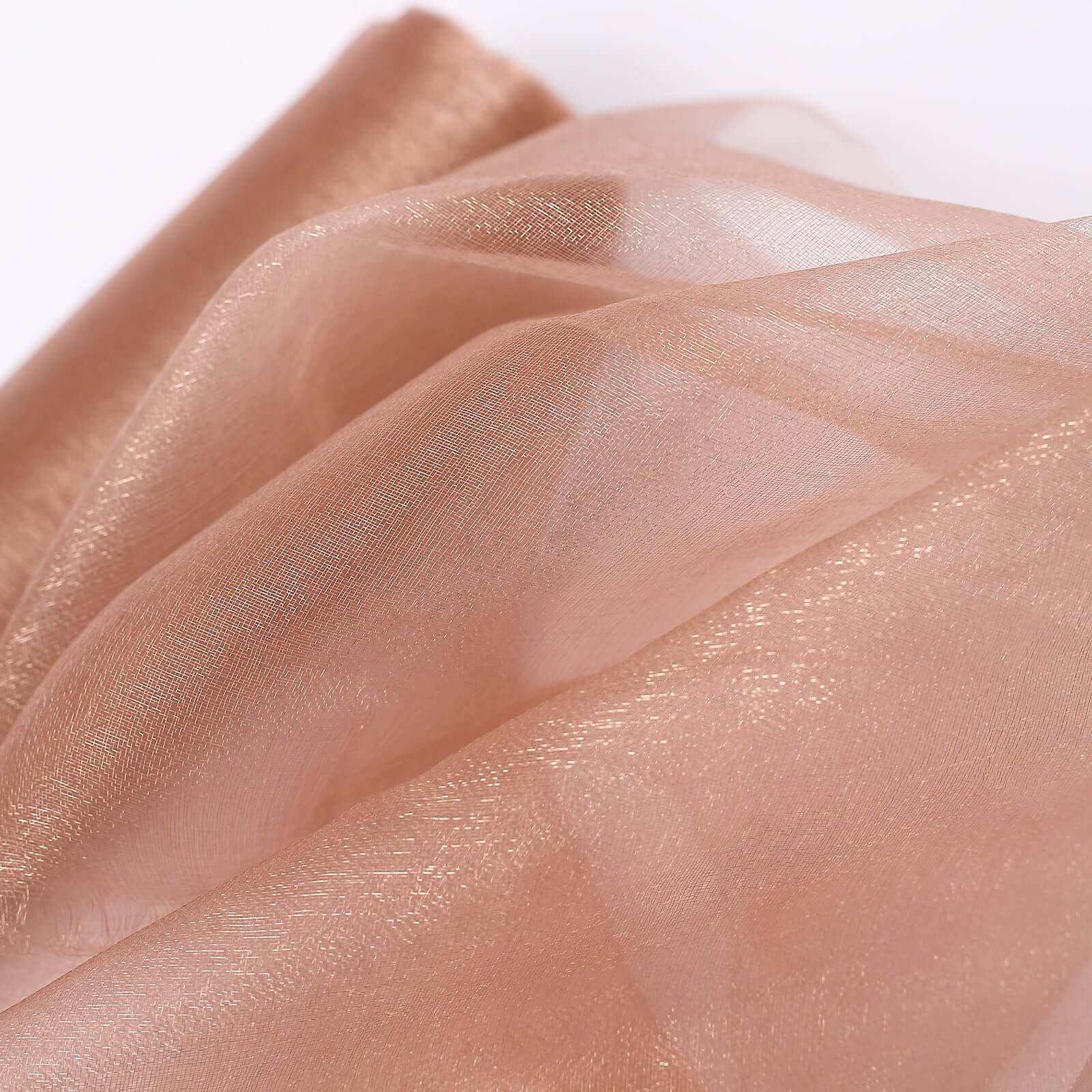 Dusty Rose Sheer Chiffon Fabric Bolt, DIY Voile Drapery Roll 12"x10yd - Image 10