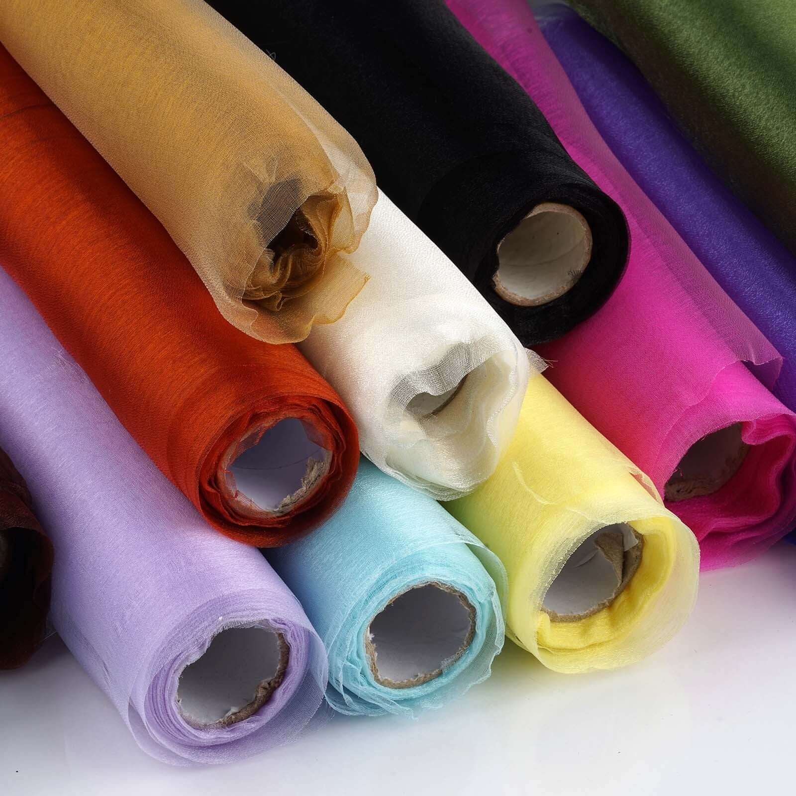 Olive Green Sheer Chiffon Fabric Bolt, DIY Voile Drapery Fabric 12"x10yd - Image 7