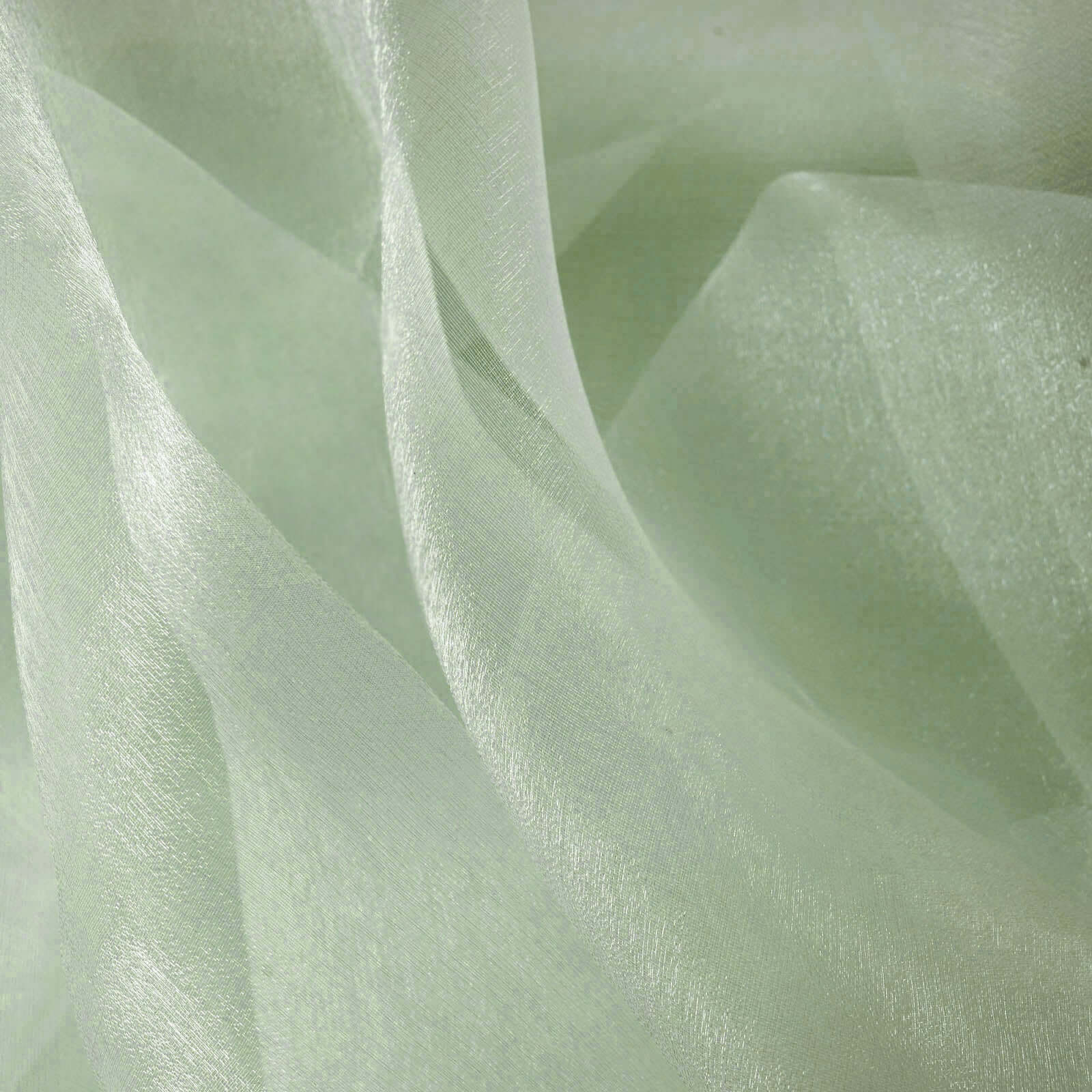 Sage Green Sheer Chiffon Fabric Bolt, DIY Voile Drapery Fabric 12"x10yd - Image 8