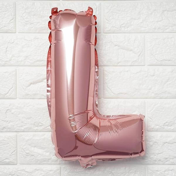 13" Matte Blush Letter and Number Balloons, Mylar Foil Alphabet Balloons - Image 16