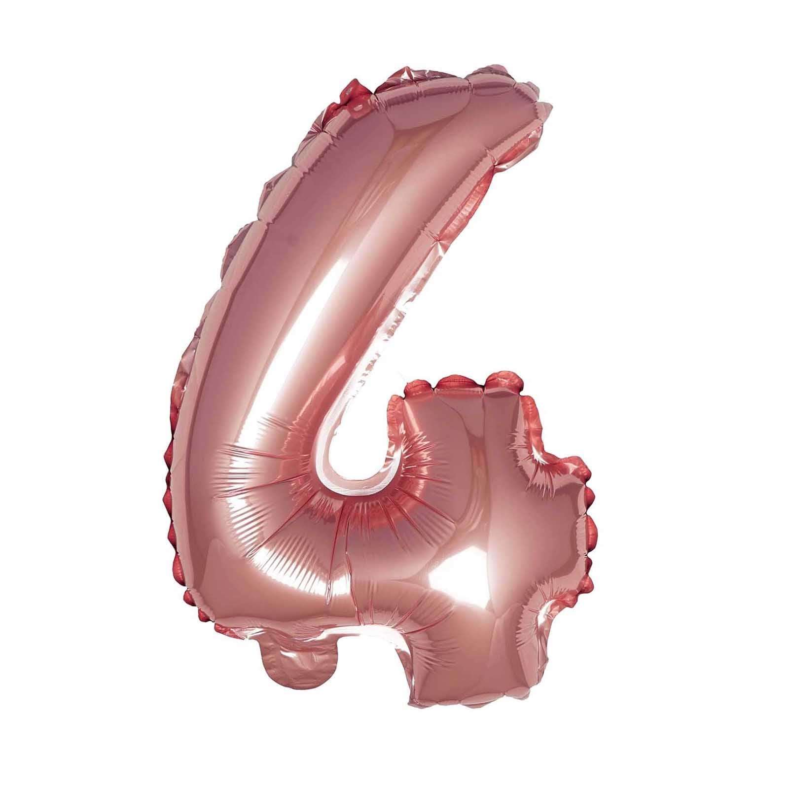 13" Matte Blush Letter and Number Balloons, Mylar Foil Alphabet Balloons - Image 25