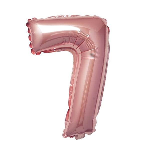 13" Matte Blush Letter and Number Balloons, Mylar Foil Alphabet Balloons - Image 27