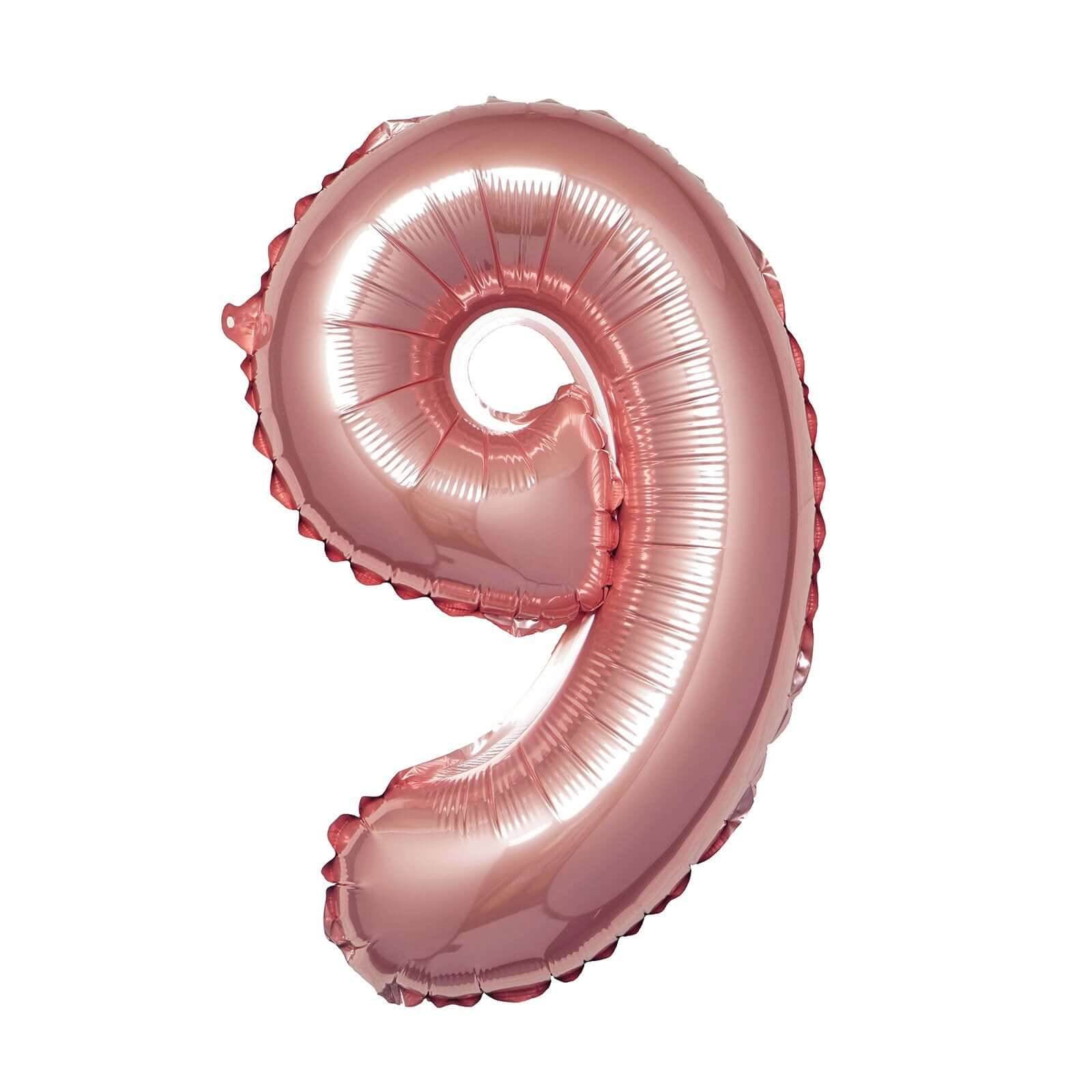 13" Matte Blush Letter and Number Balloons, Mylar Foil Alphabet Balloons - Image 29