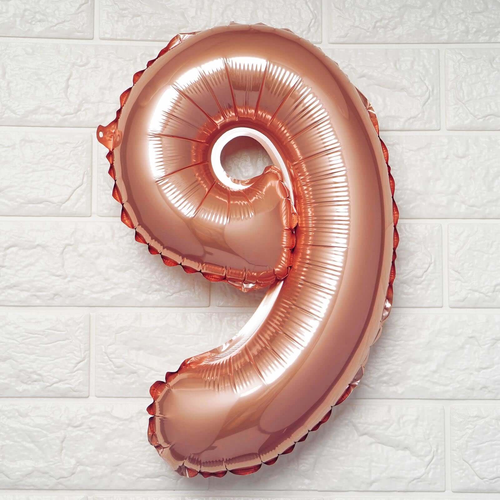 13" Rose Gold Letter Balloons, Metallic Mylar Foil Alphabet Balloons - Image 41