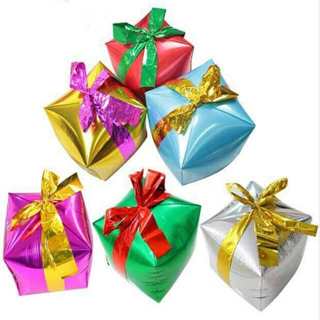 4D Rose Gold Cube Shaped Mylar Foil Helium Air Balloons 14" - Image 12