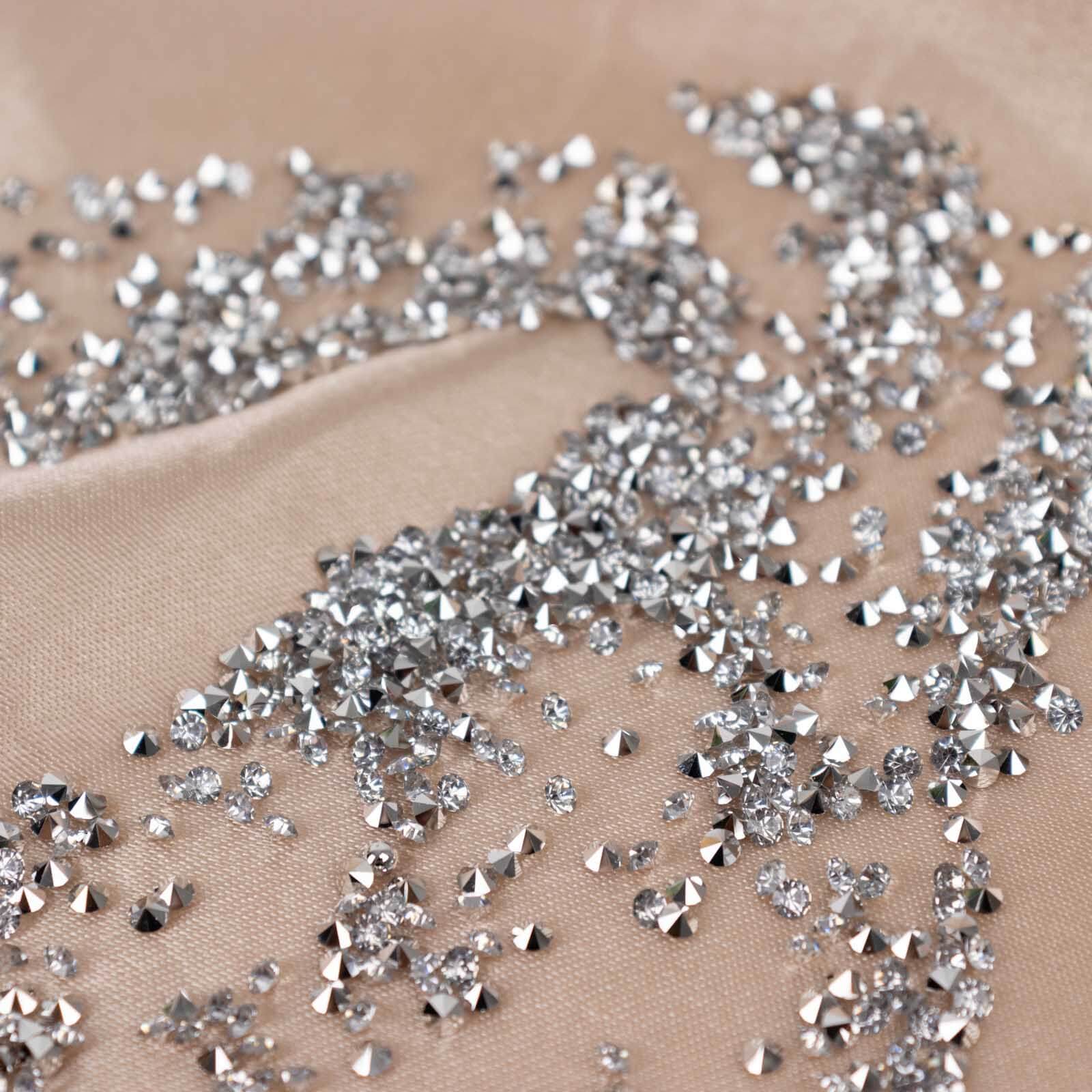 14400 Pcs Faux Diamond Rhinestone Vase Fillers 3mm, Silver Wedding Table Scatter Gems - Sparkling Decorative Design - Image 8