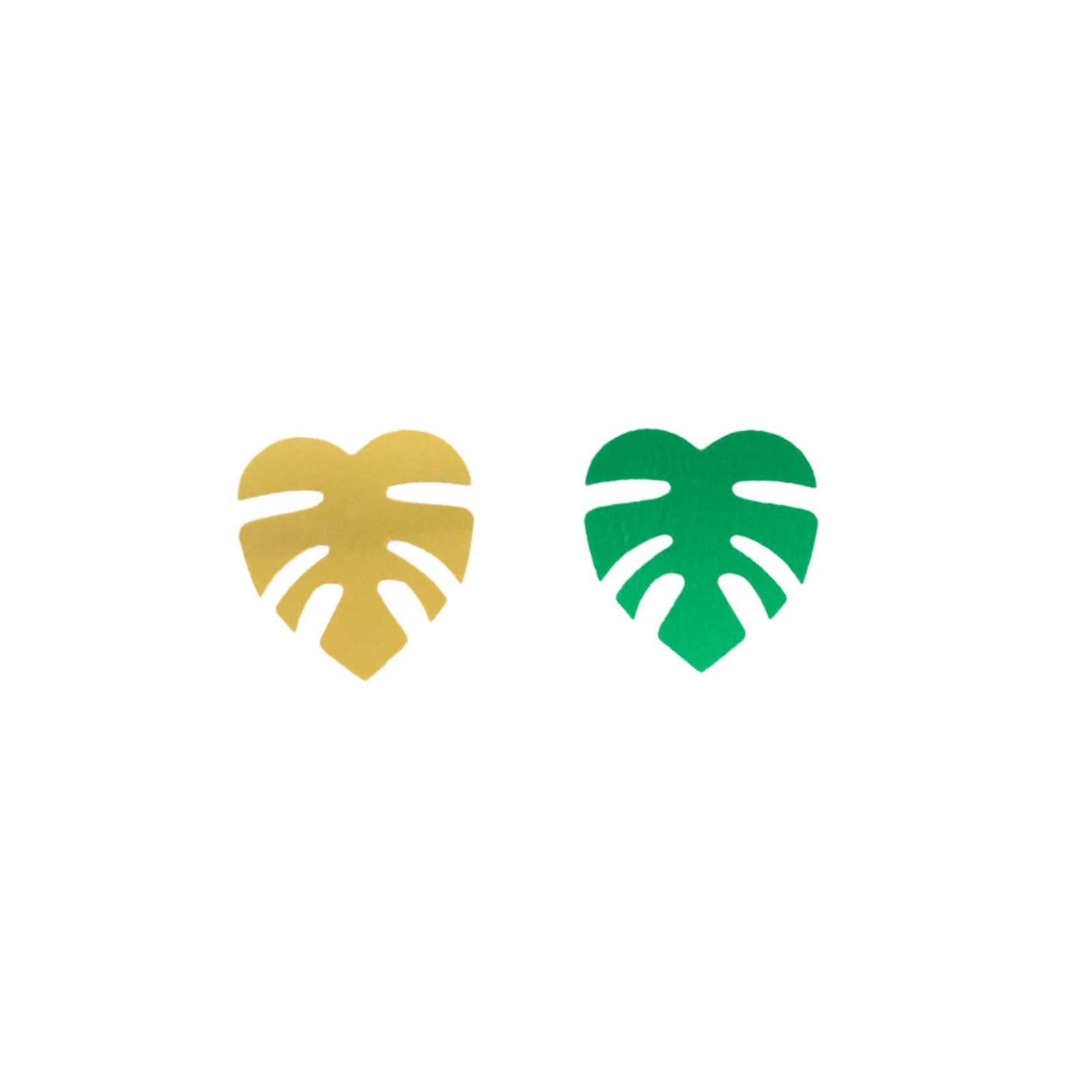 15G Bag Metallic Green and Gold Tropical Palm Leaf Table Confetti, Shiny Monstera Leaves Party Scatters - Vibrant and Eye-Catching Design - Image 7