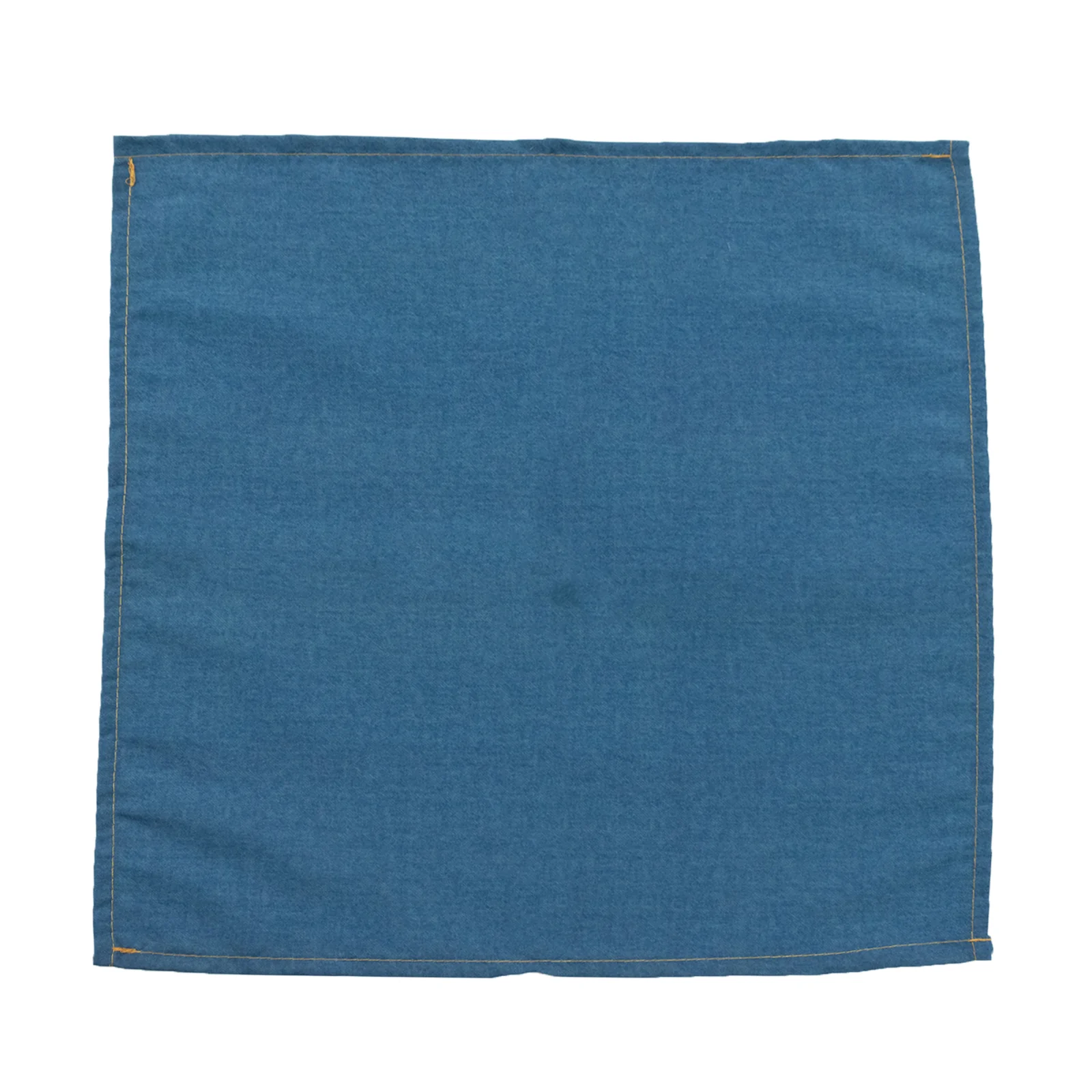 5-Pack Denim Blue Polyester Cloth Napkins 17”x17” with Faux Denim Design, Wrinkle & Stain Resistant for Events - Image 2