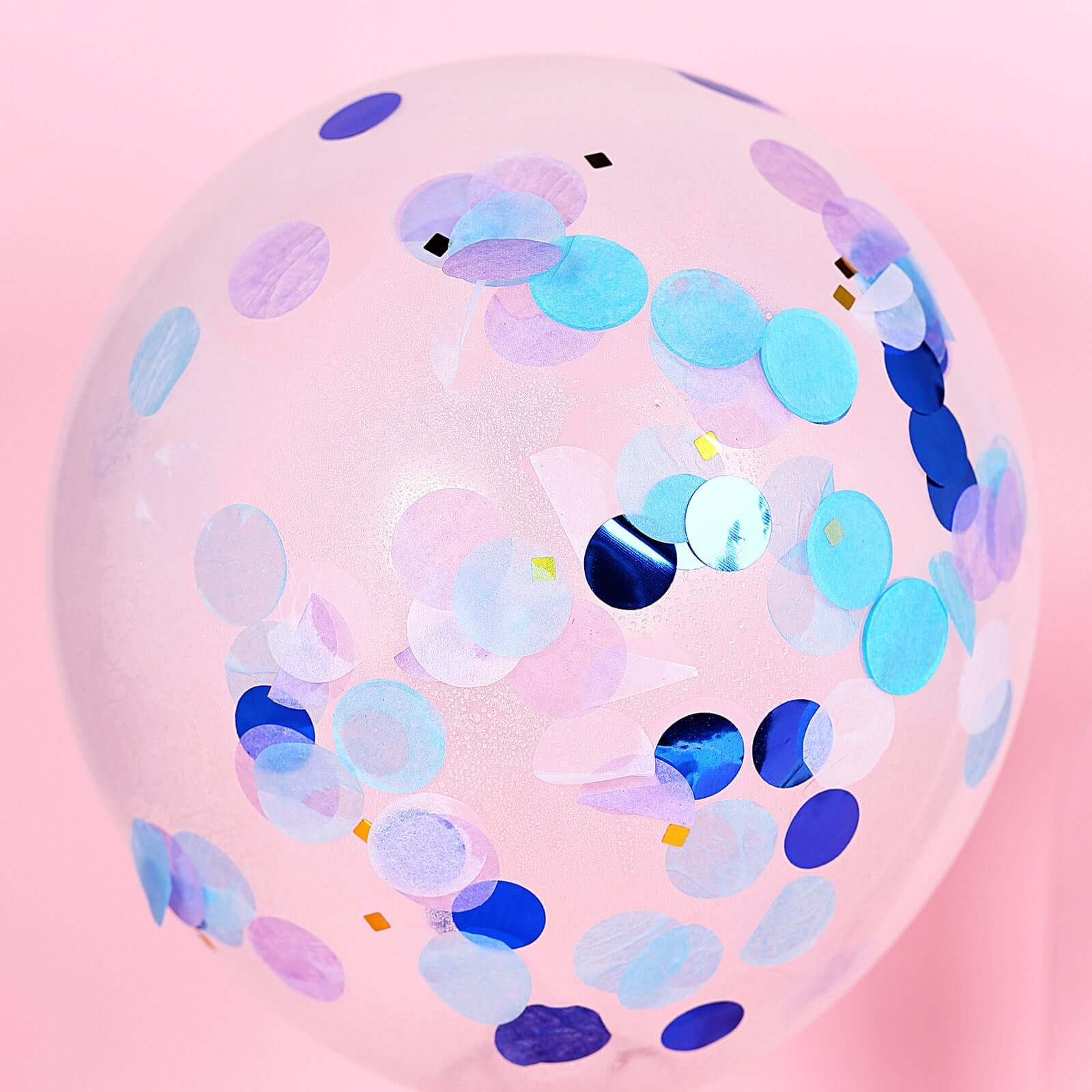 18G Bag Purple Theme Tissue Paper and Foil Table Confetti Mix, Blue, Gold, Purple, Royal Blue, and White Balloon Confetti Decor - Festive Design - Image 12