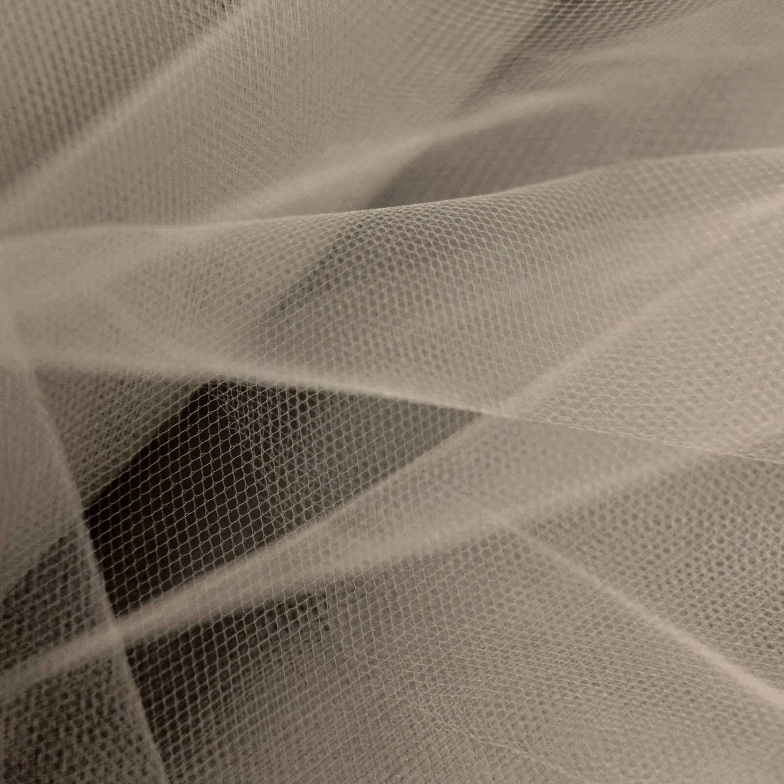 Taupe Tulle Fabric Bolt, Sheer Fabric Spool Roll For Crafts 18"x100 Yards - Image 10