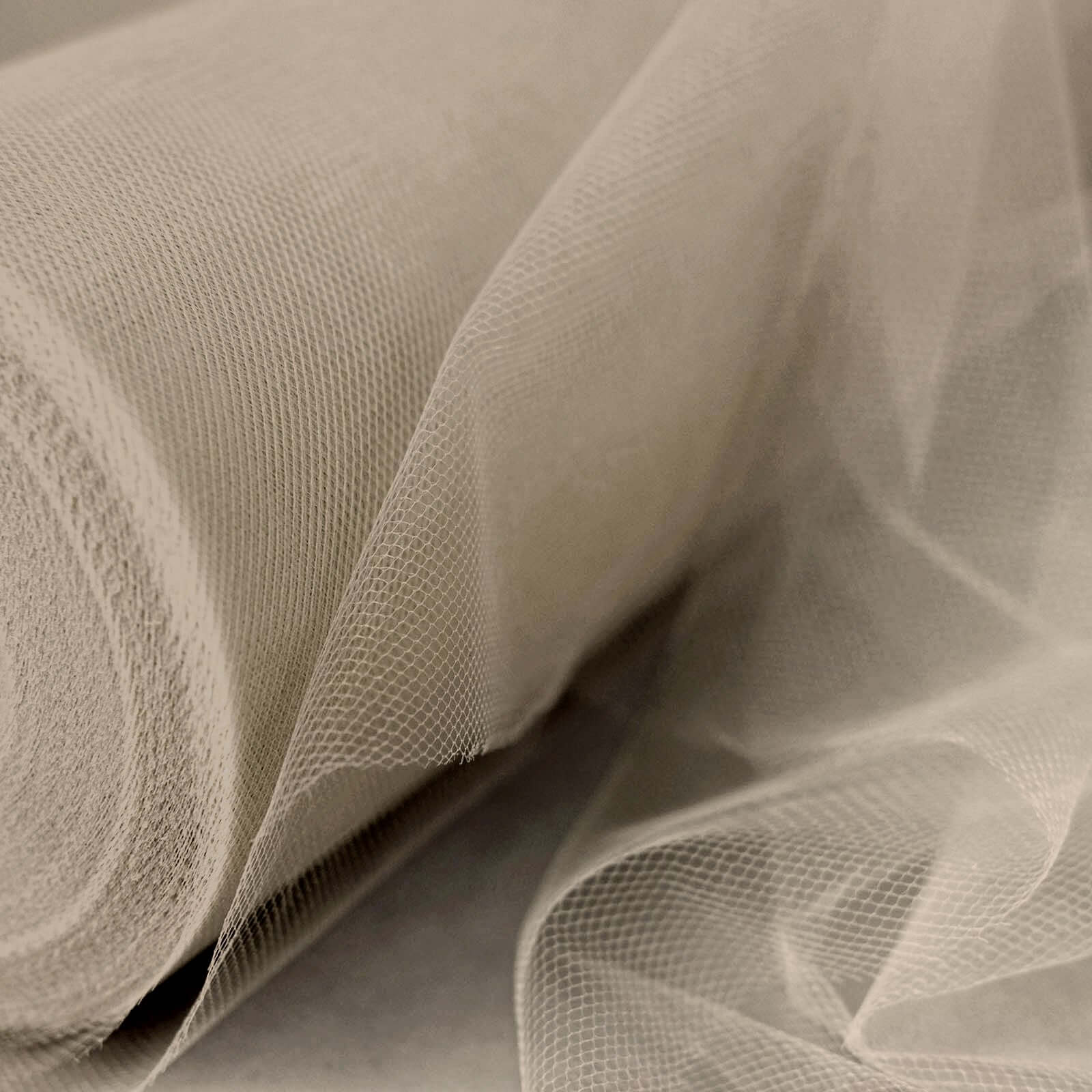 Taupe Tulle Fabric Bolt, Sheer Fabric Spool Roll For Crafts 18"x100 Yards - Image 9
