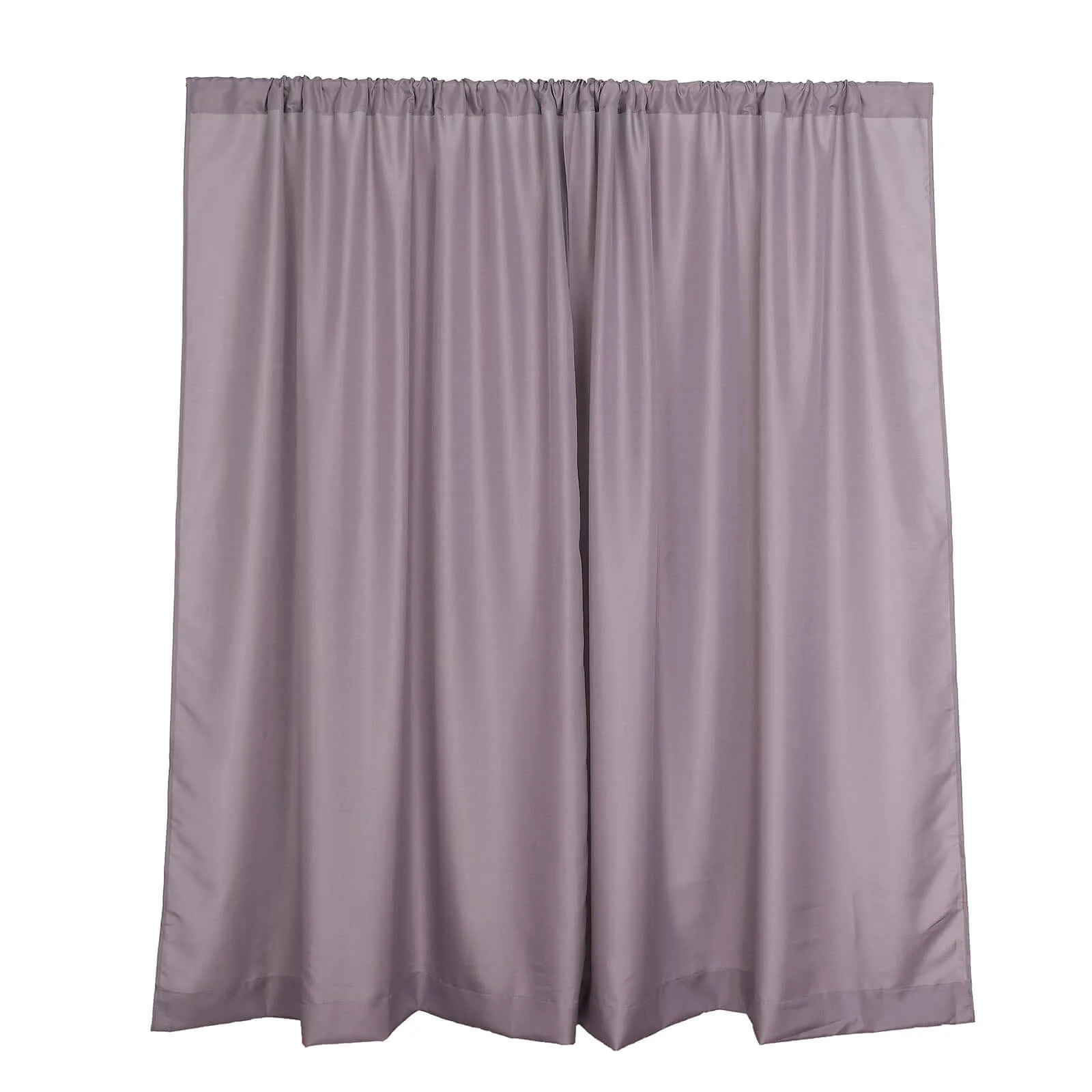 2 Pack 5ftx8ft Violet Amethyst Polyester Backdrop Drape Curtains With Rod Pockets, Event Divider Panels 130GSM - Image 6